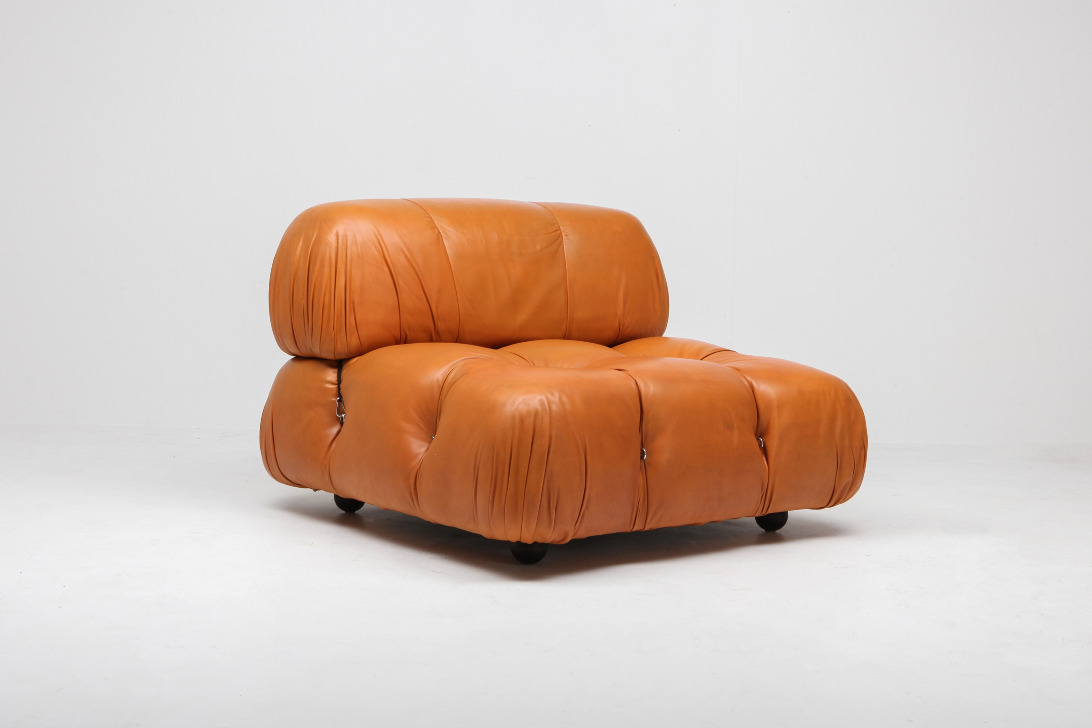 Camaleonda Sectional Sofa in Original Cognac Leather - 1970s
