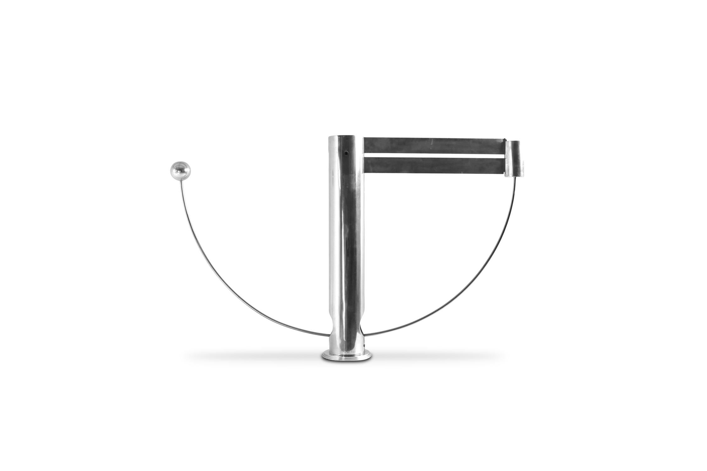 Rare Aluminum Pendulum Lamp by Pierre Lallemand 1990s