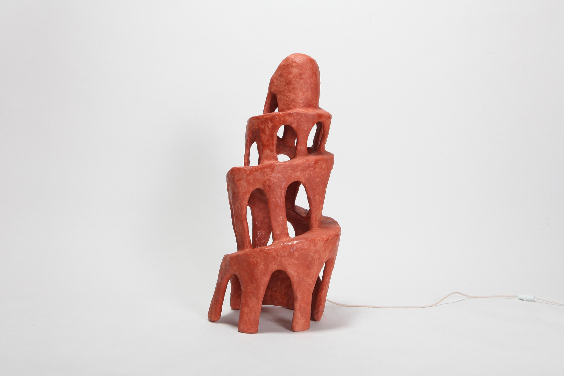 Cotta Tower Lamp by Decio Studio Made at alfa.brussels for Everyday Gallery - 2019