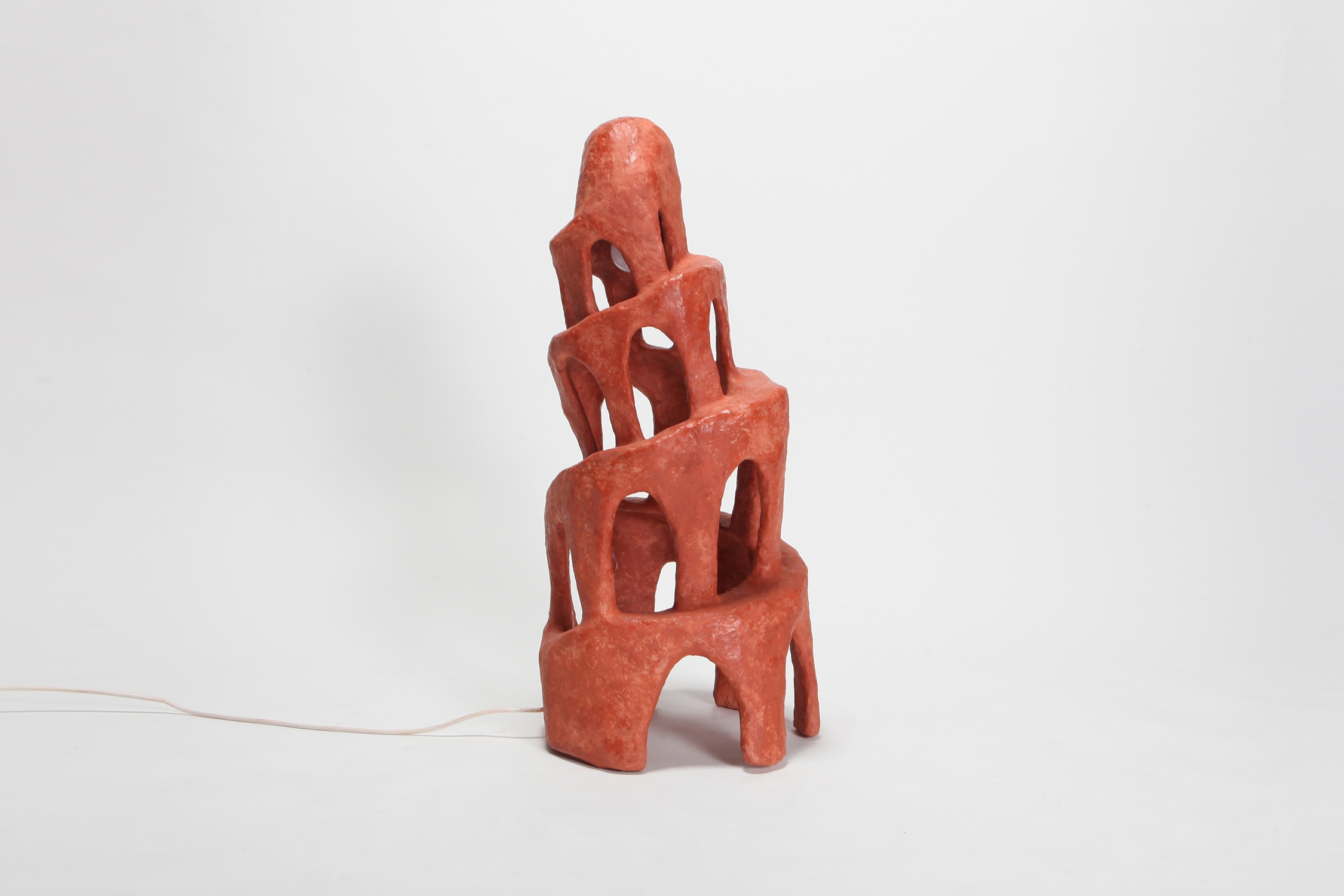 Cotta Tower Lamp by Decio Studio Made at alfa.brussels for Everyday Gallery - 2019