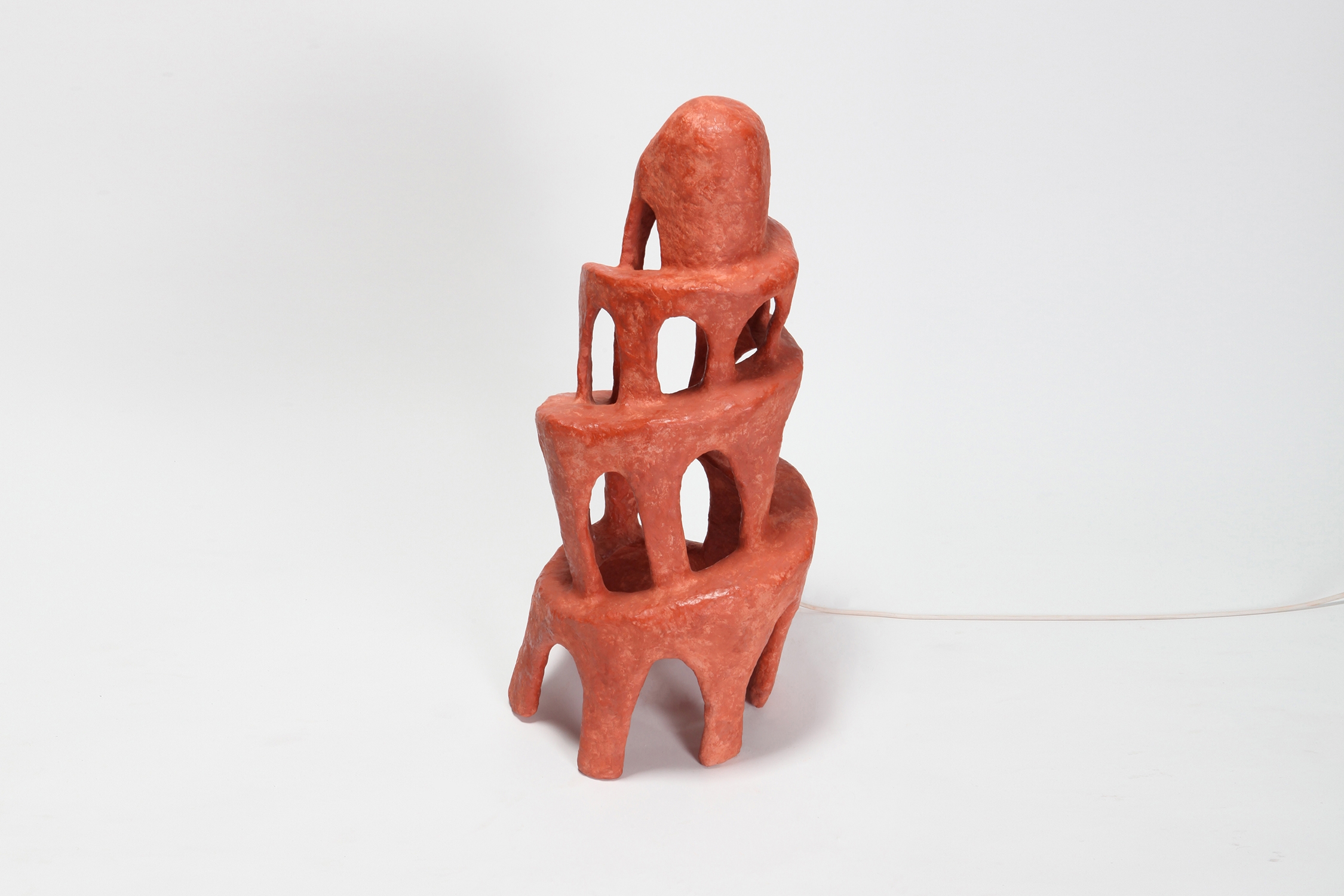 Cotta Tower Lamp by Decio Studio Made at alfa.brussels for Everyday Gallery - 2019