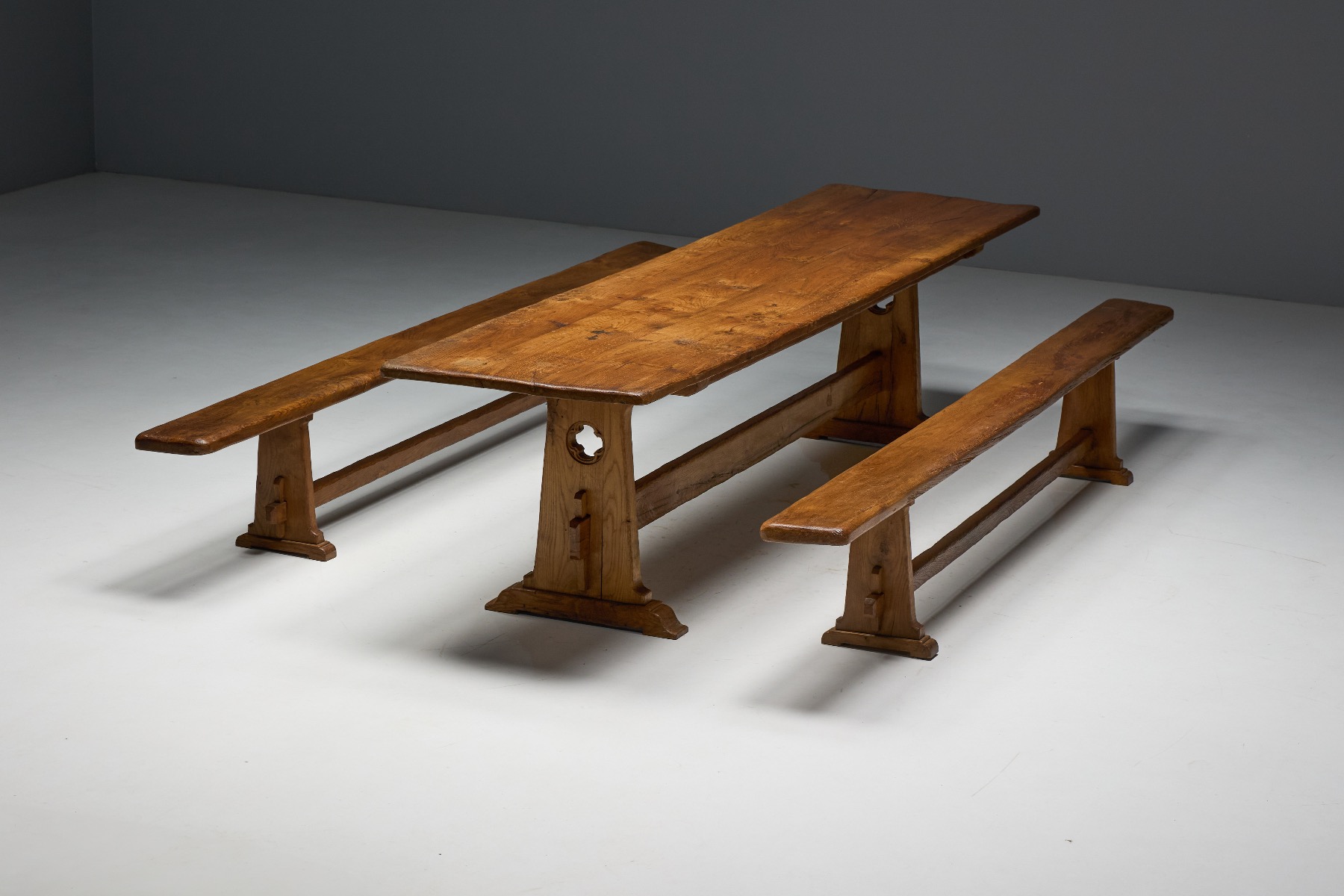 Alpine Rustic Dining Set - Mid 20th Century