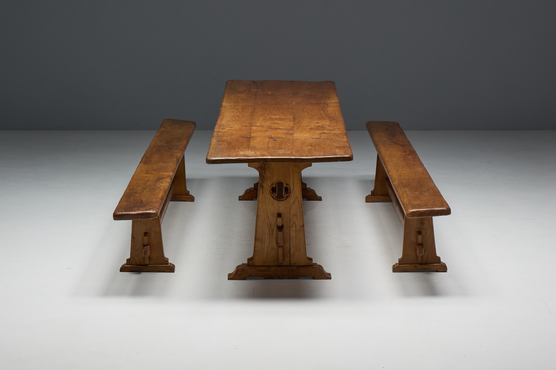 Alpine Rustic Dining Set - Mid 20th Century