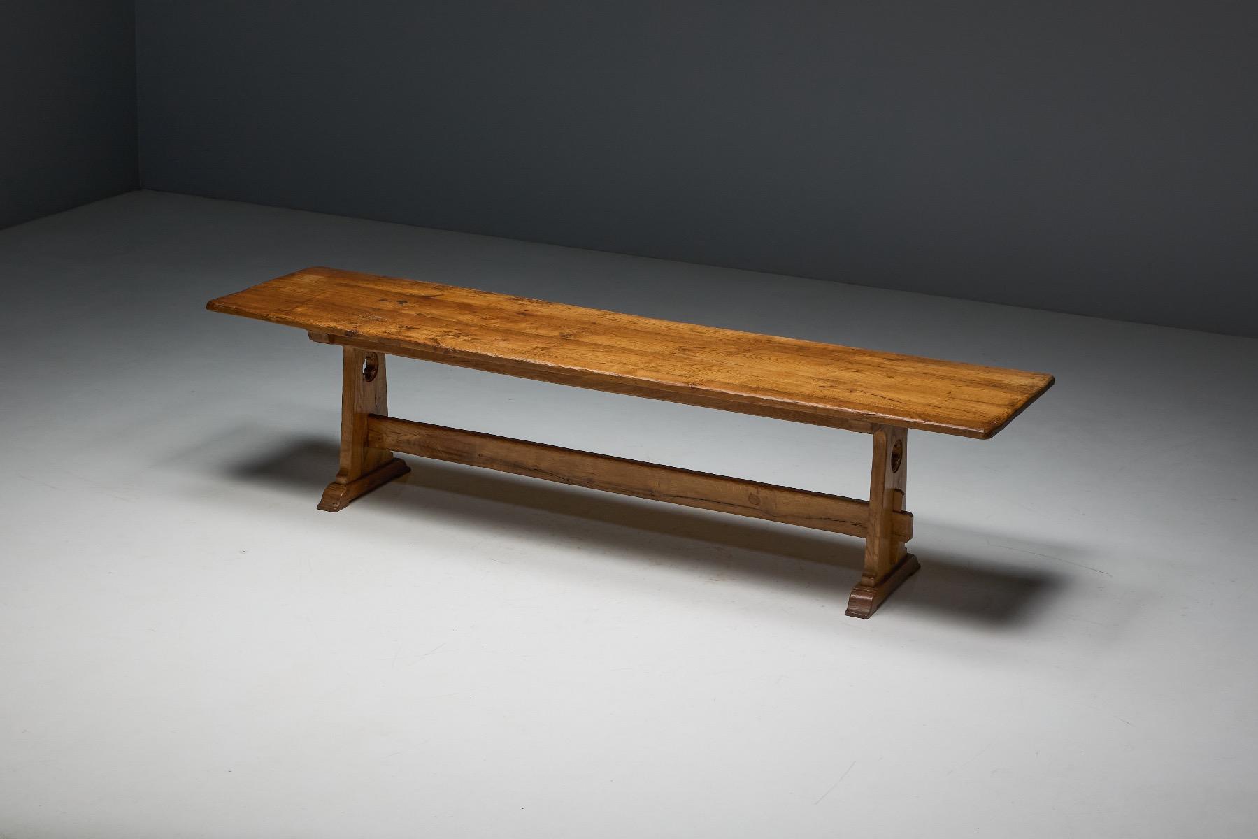 Alpine Rustic Dining Table - Mid-20th Century