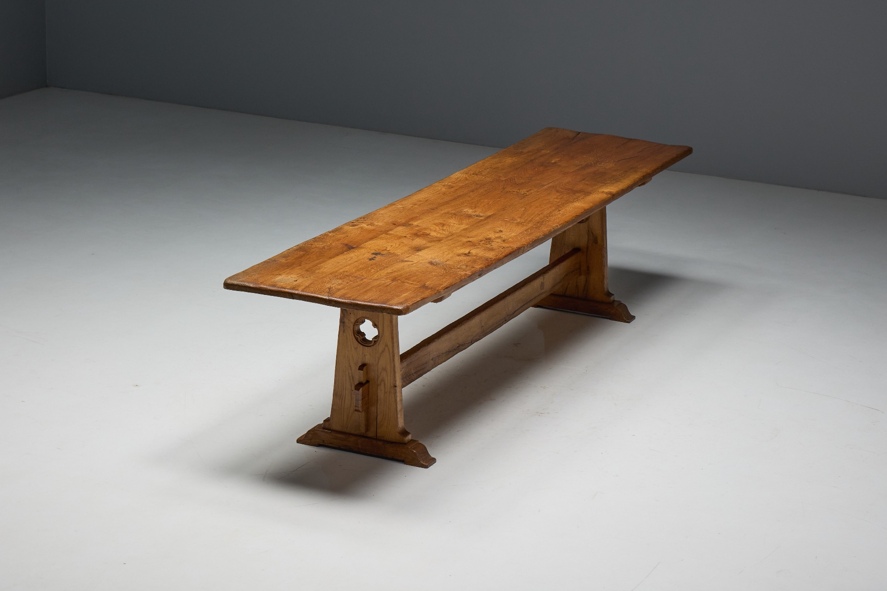 Alpine Rustic Dining Table - Mid-20th Century