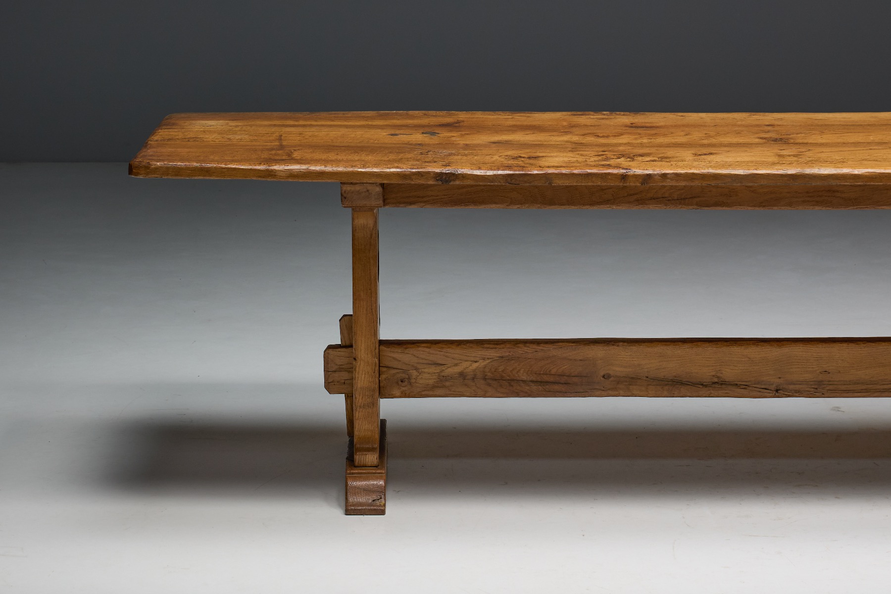 Alpine Rustic Dining Table - Mid-20th Century
