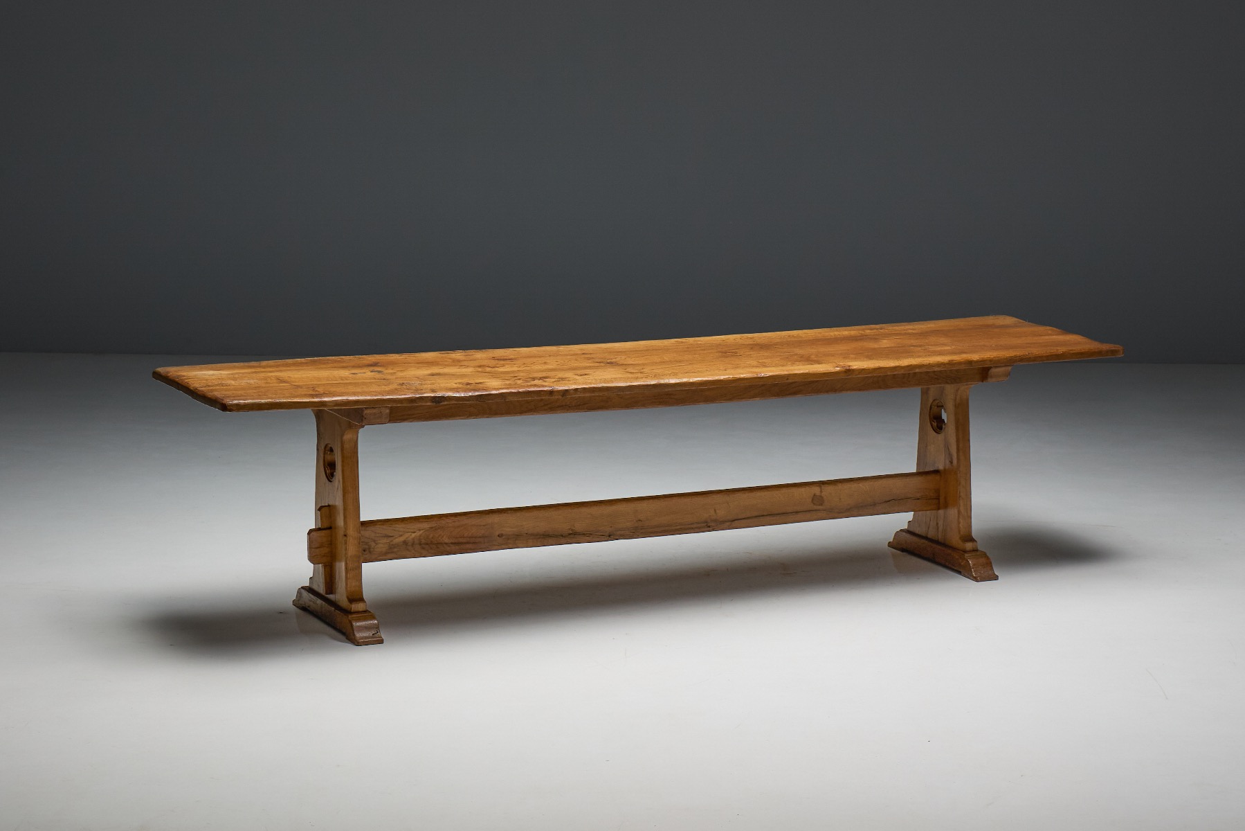 Alpine Rustic Dining Table - Mid-20th Century