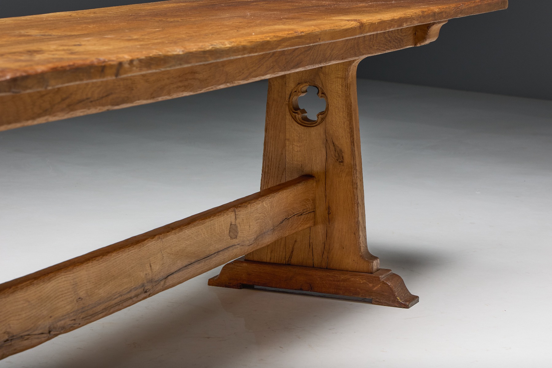 Alpine Rustic Dining Table - Mid-20th Century