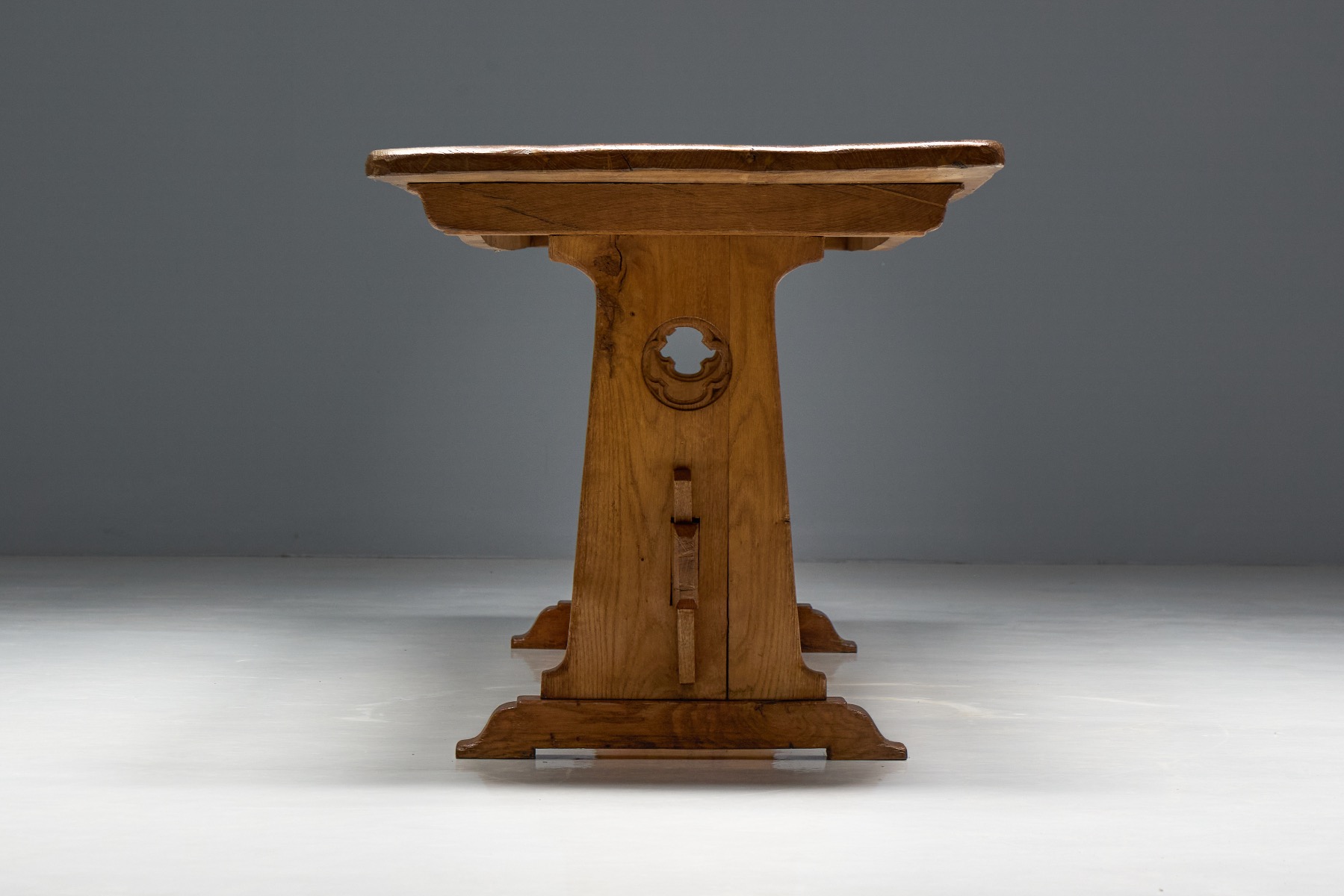 Alpine Rustic Dining Table - Mid-20th Century