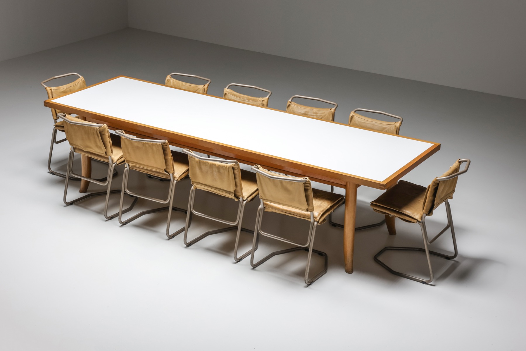 American Oak Dining Table  by Robsjohn-Gibbings  -1970's