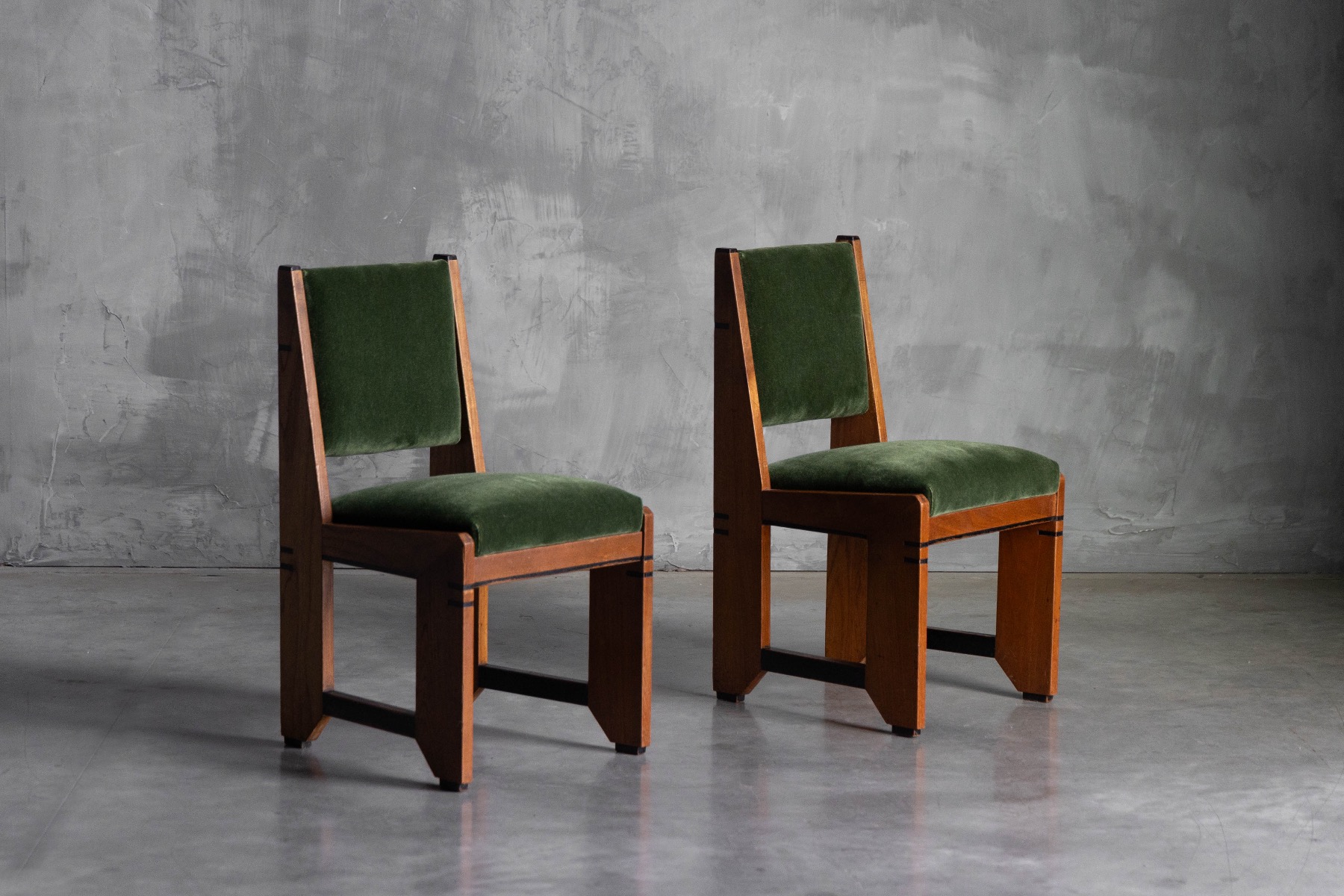 Amsterdam School Art Deco Dining Chairs - 1920s