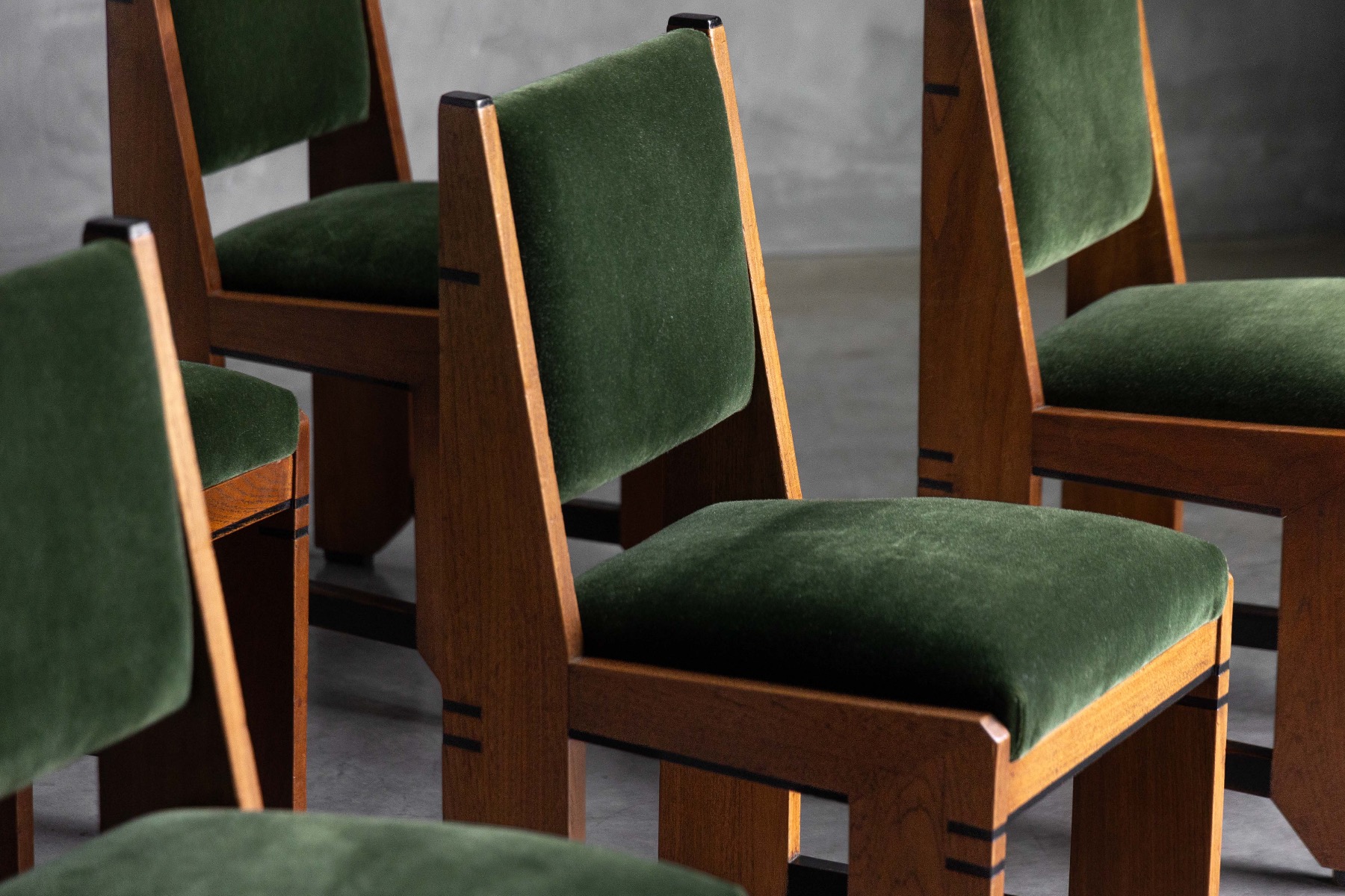 Amsterdam School Art Deco Dining Chairs - 1920s