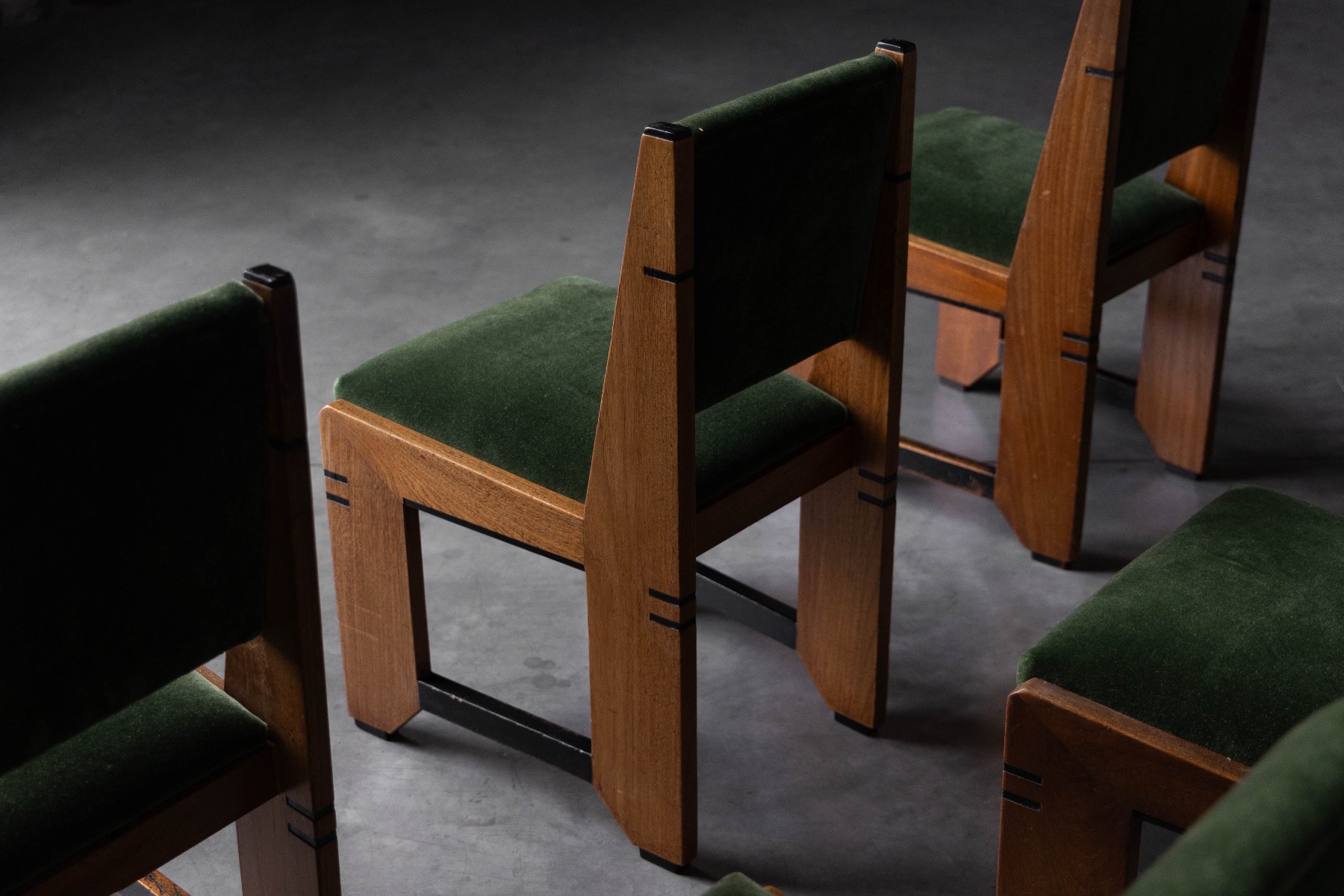 Amsterdam School Art Deco Dining Chairs - 1920s
