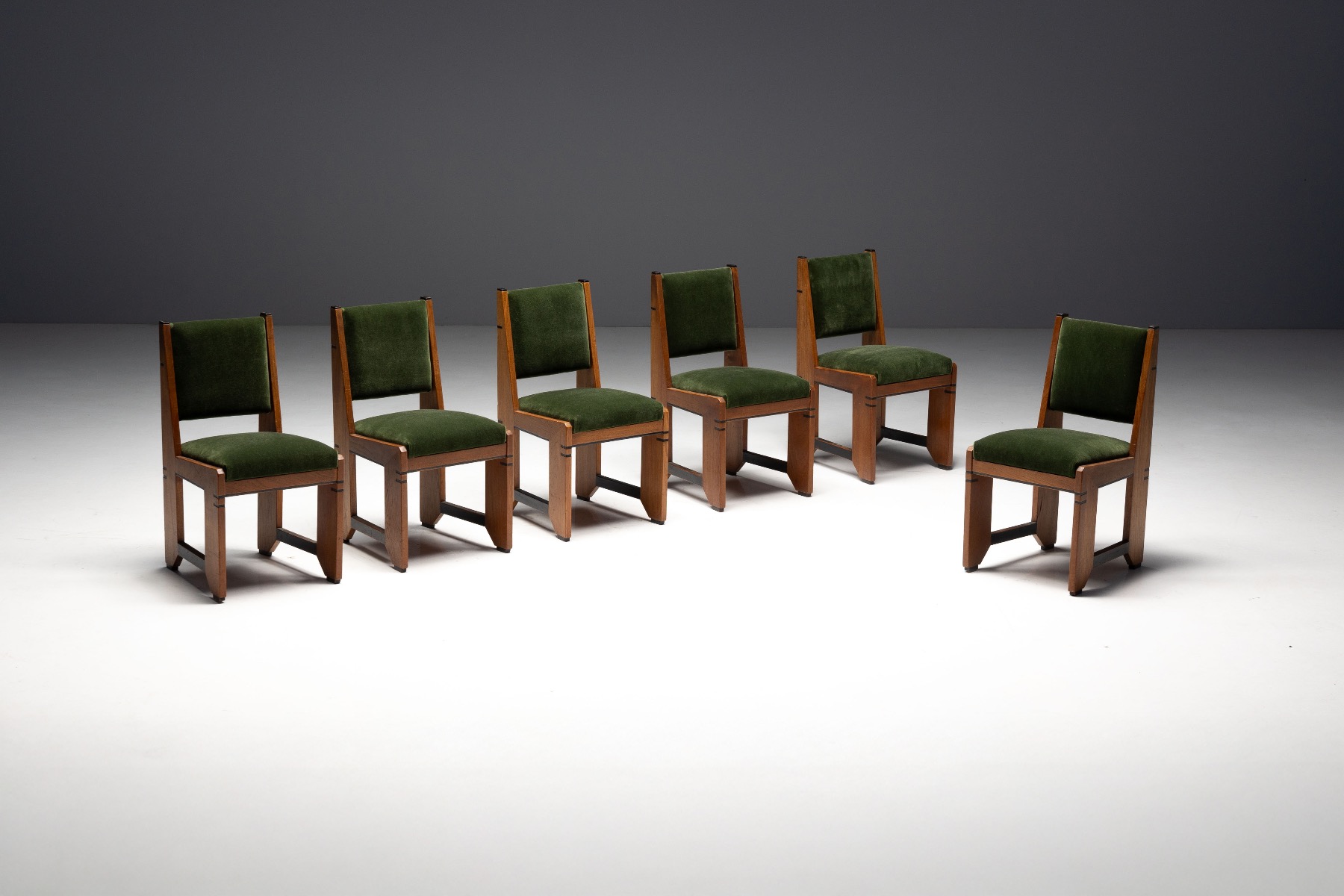 Amsterdam School Art Deco Dining Chairs - 1920s