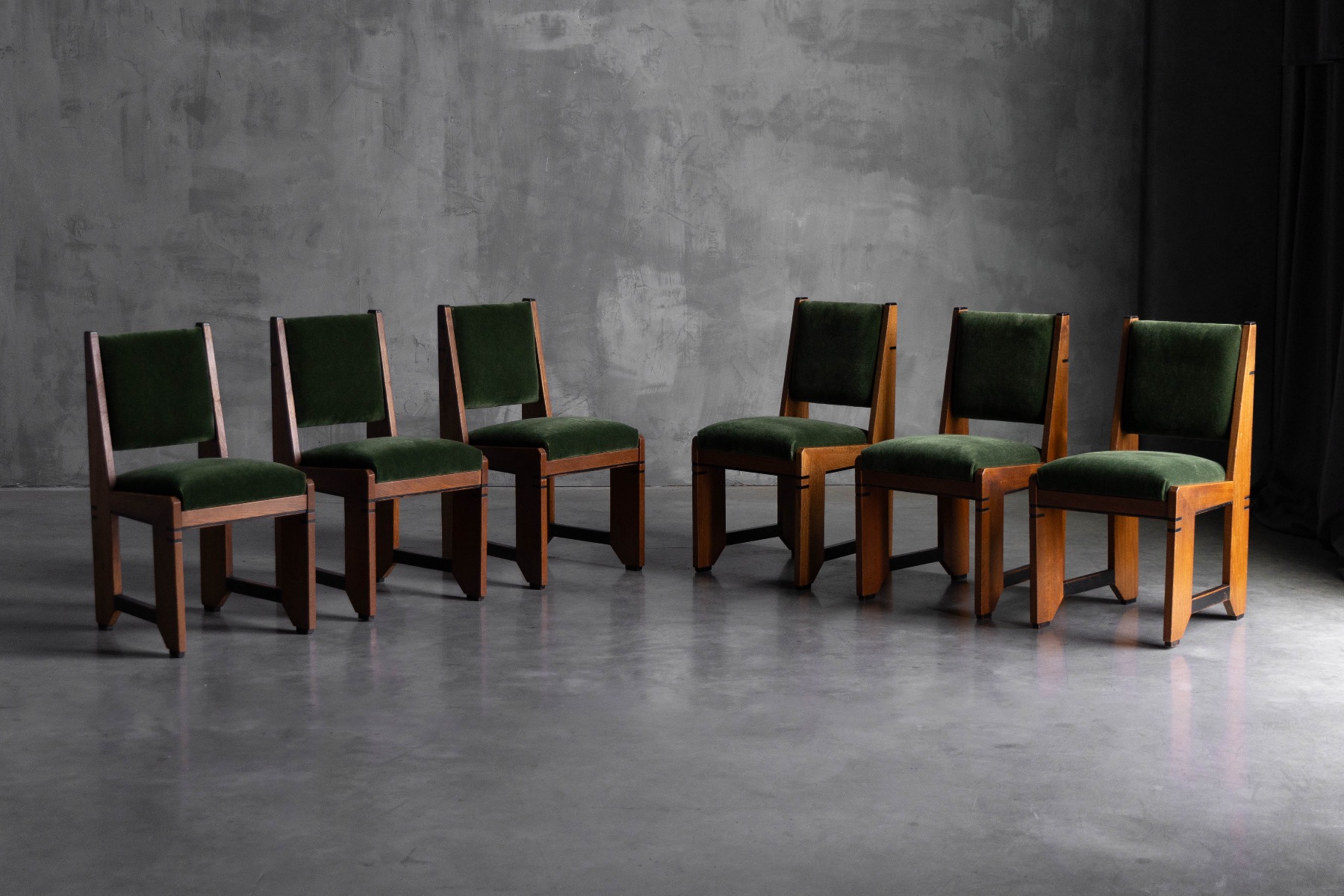 Amsterdam School Art Deco Dining Chairs - 1920s
