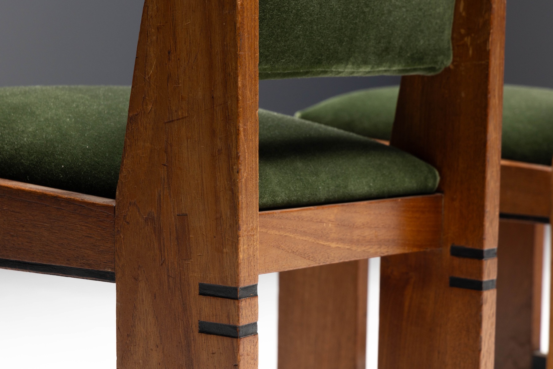 Amsterdam School Art Deco Dining Chairs - 1920s