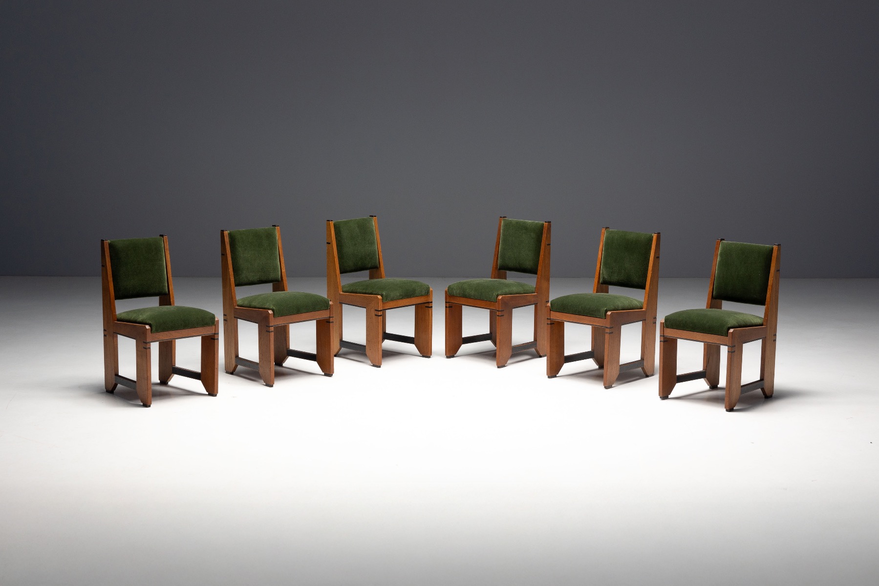 Amsterdam School Art Deco Dining Chairs - 1920s