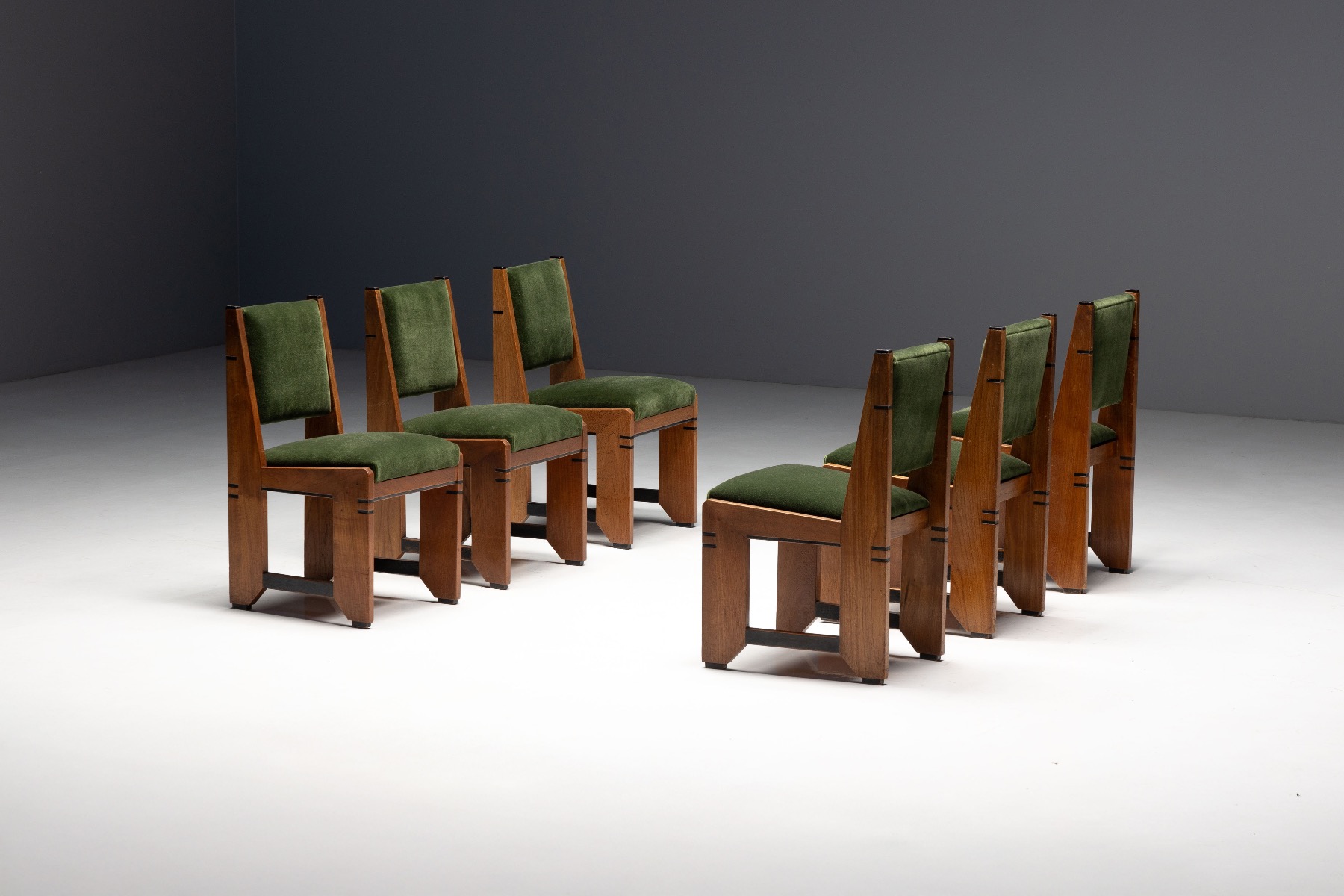 Amsterdam School Art Deco Dining Chairs - 1920s