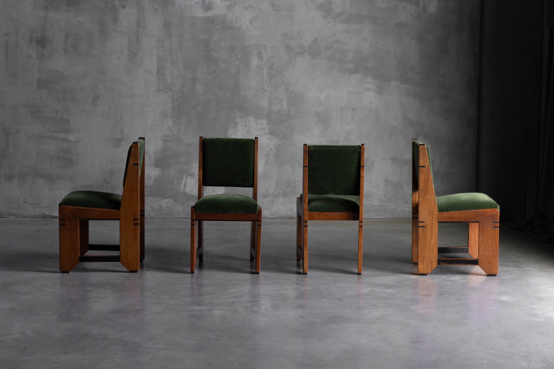 Amsterdam School Art Deco Dining Chairs - 1920s