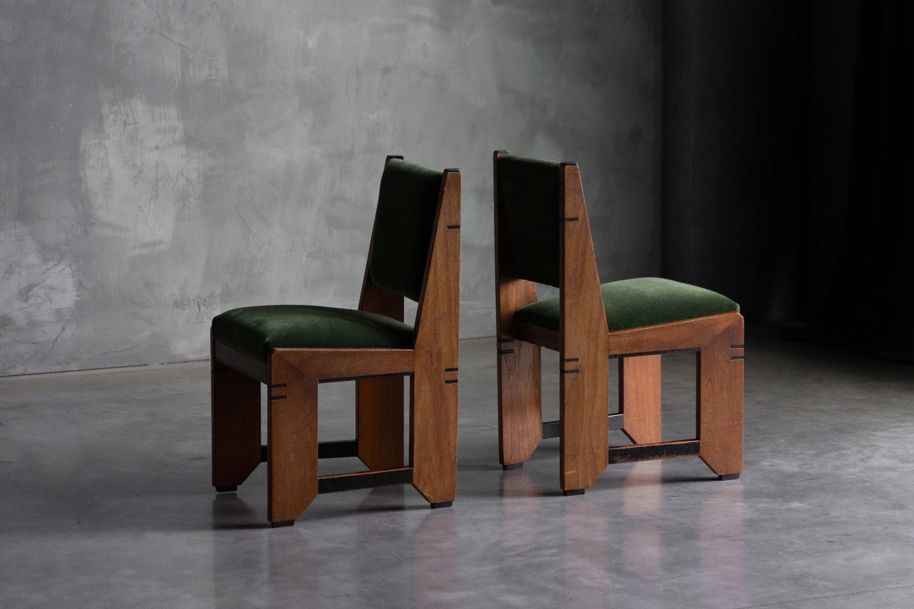 Amsterdam School Art Deco Dining Chairs - 1920s
