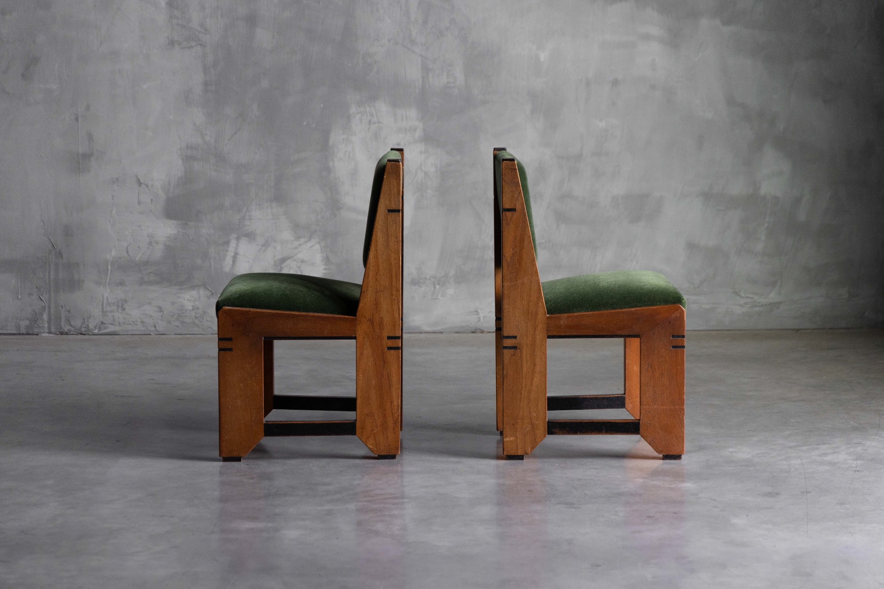 Amsterdam School Art Deco Dining Chairs - 1920s