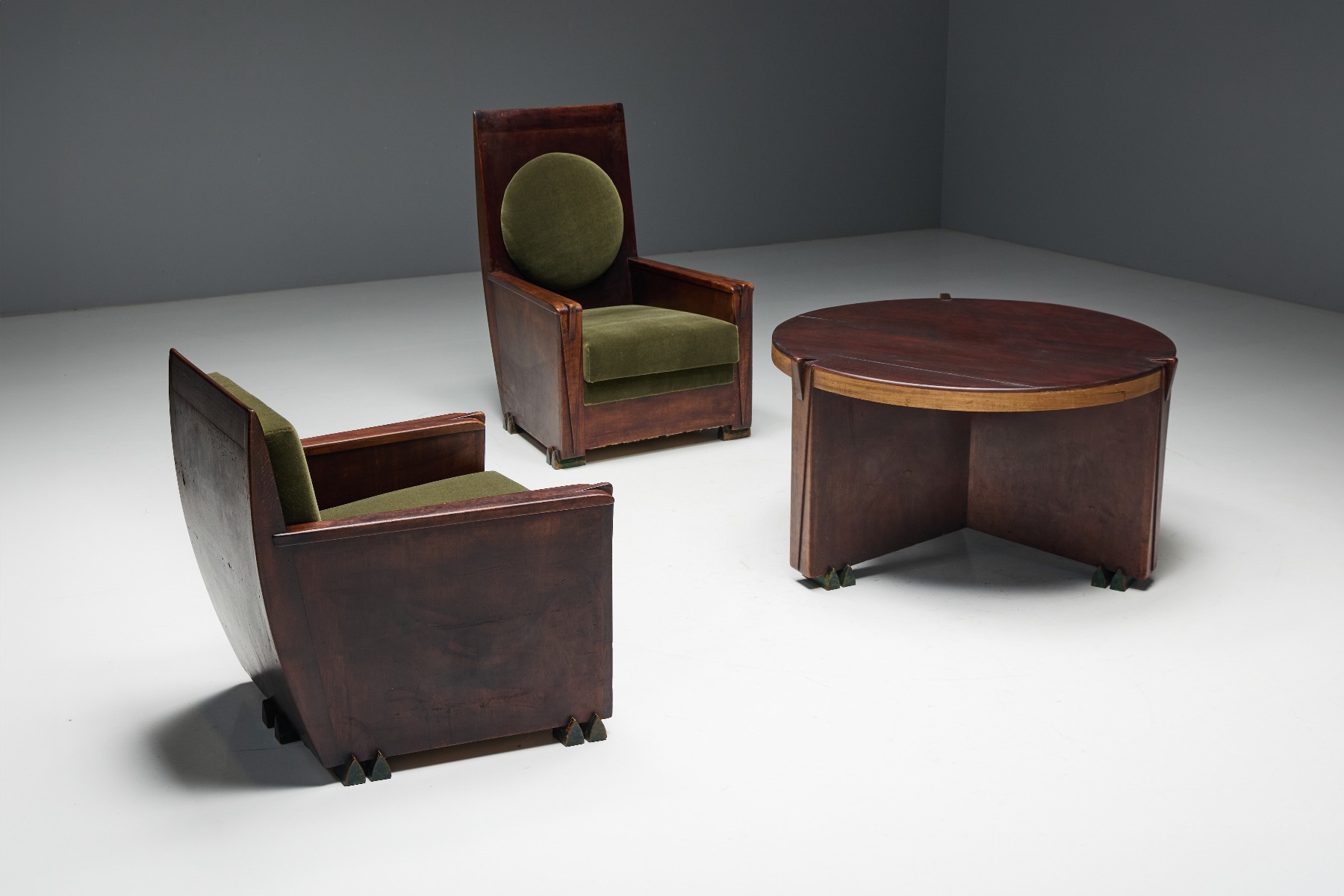 Amsterdam School Armchairs by Hildo Krop - 1920s