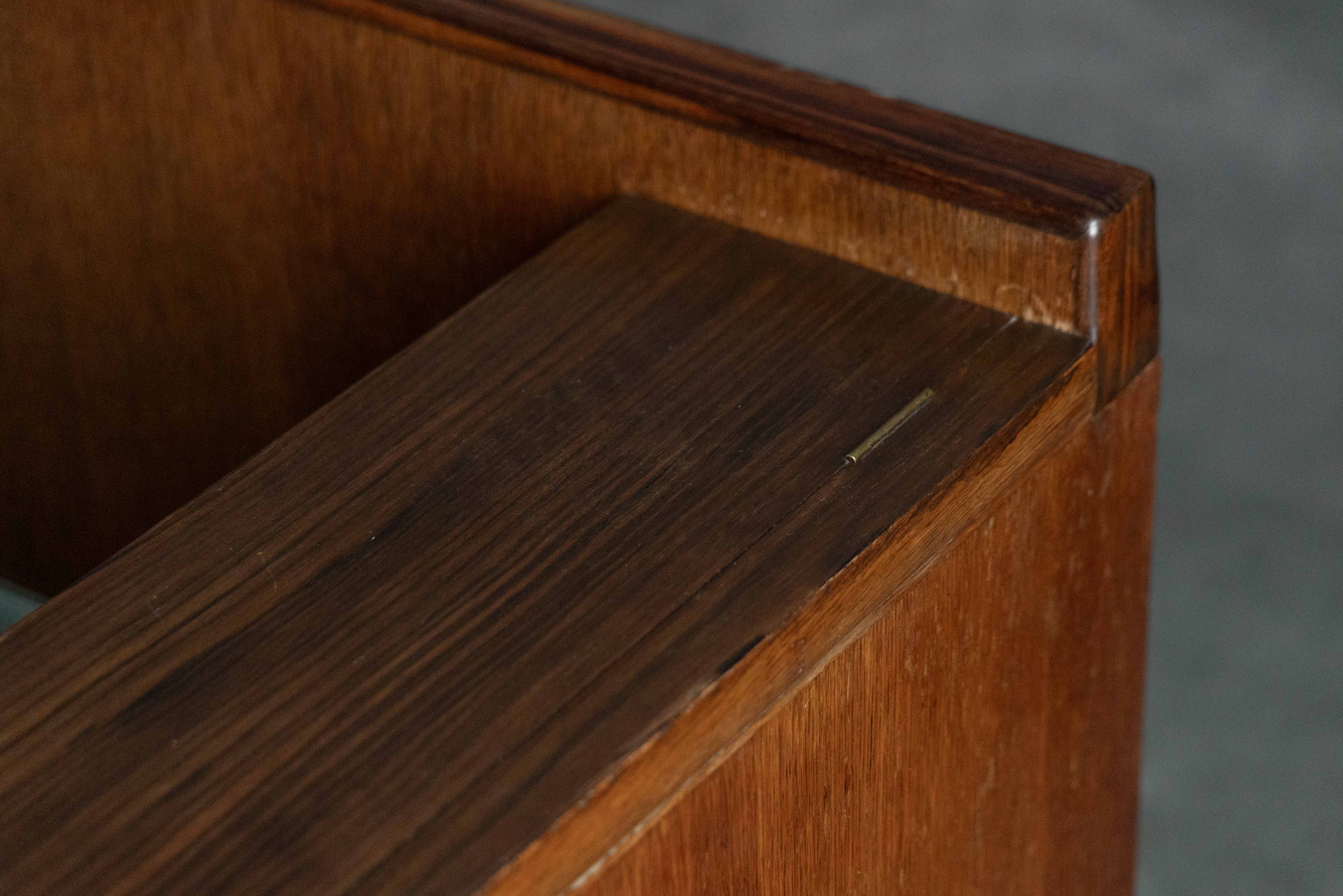 Amsterdam School Wooden Sofa by Piet Kramer, Netherlands - 1920s 