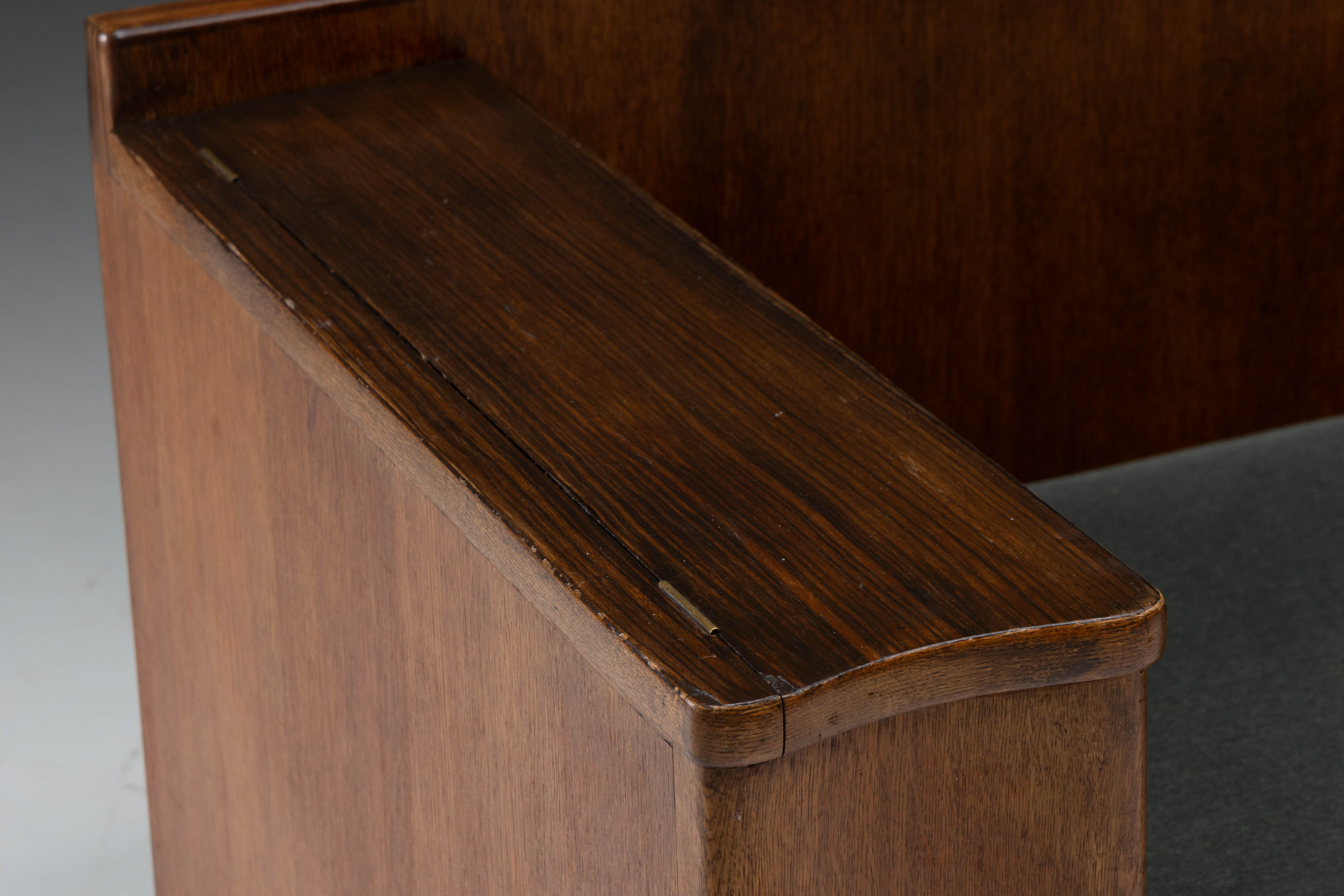 Amsterdam School Wooden Sofa by Piet Kramer, Netherlands - 1920s 