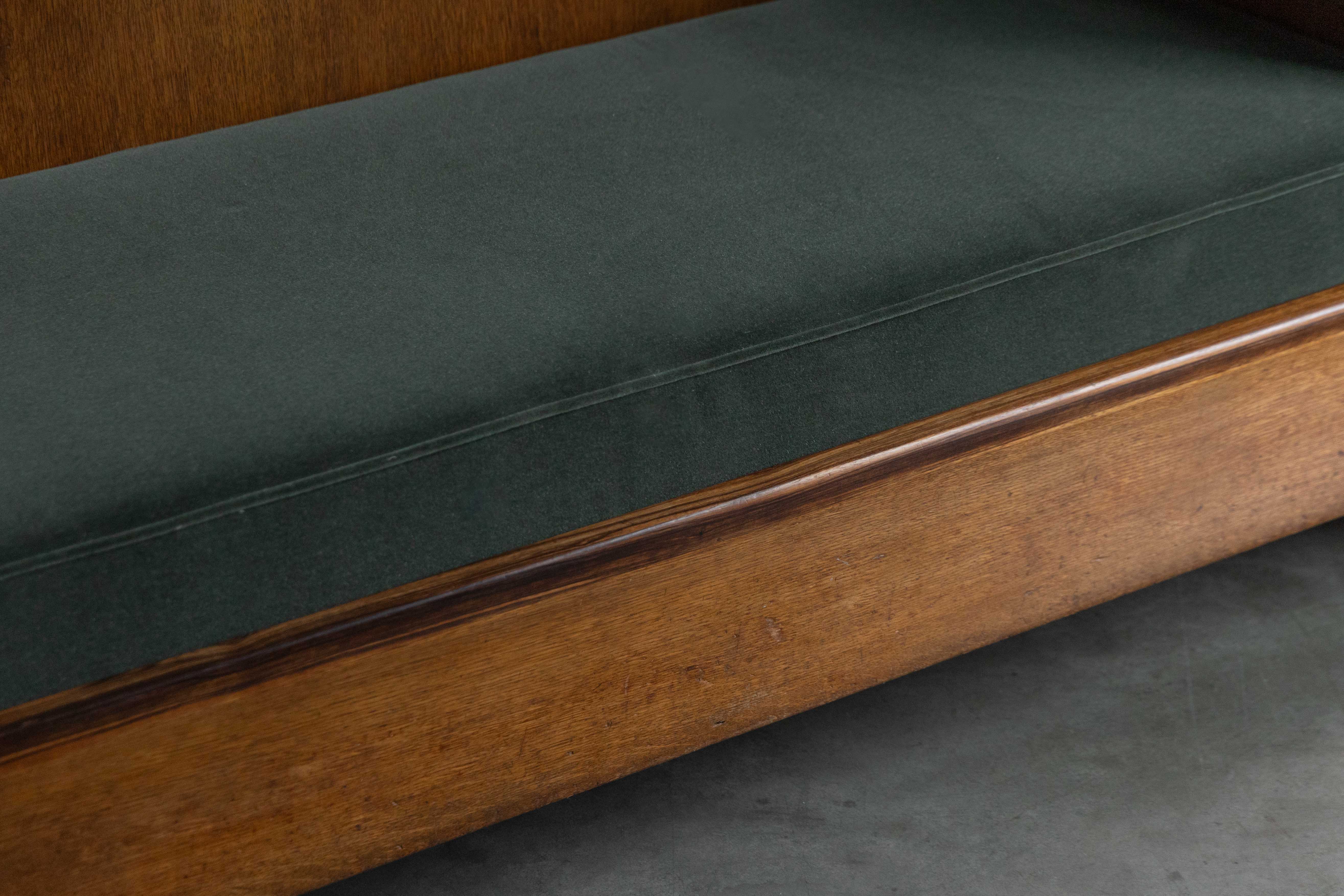 Amsterdam School Wooden Sofa by Piet Kramer, Netherlands - 1920s 
