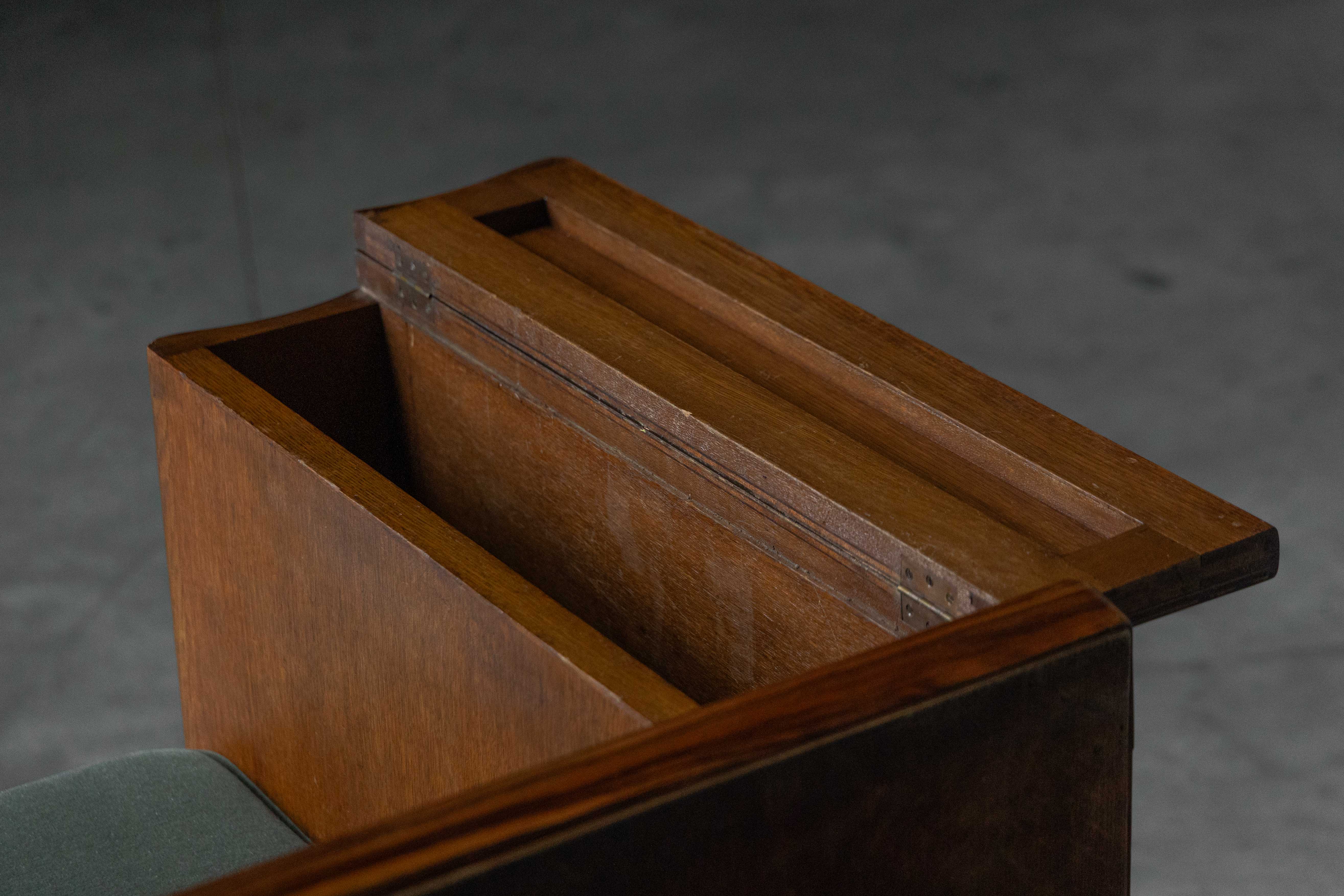 Amsterdam School Wooden Sofa by Piet Kramer, Netherlands - 1920s 