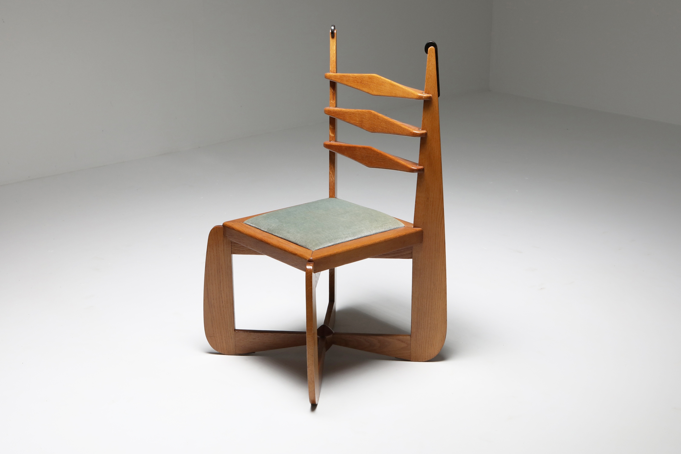 Expressionist Modern Oak Dining Room Set - 1930s
