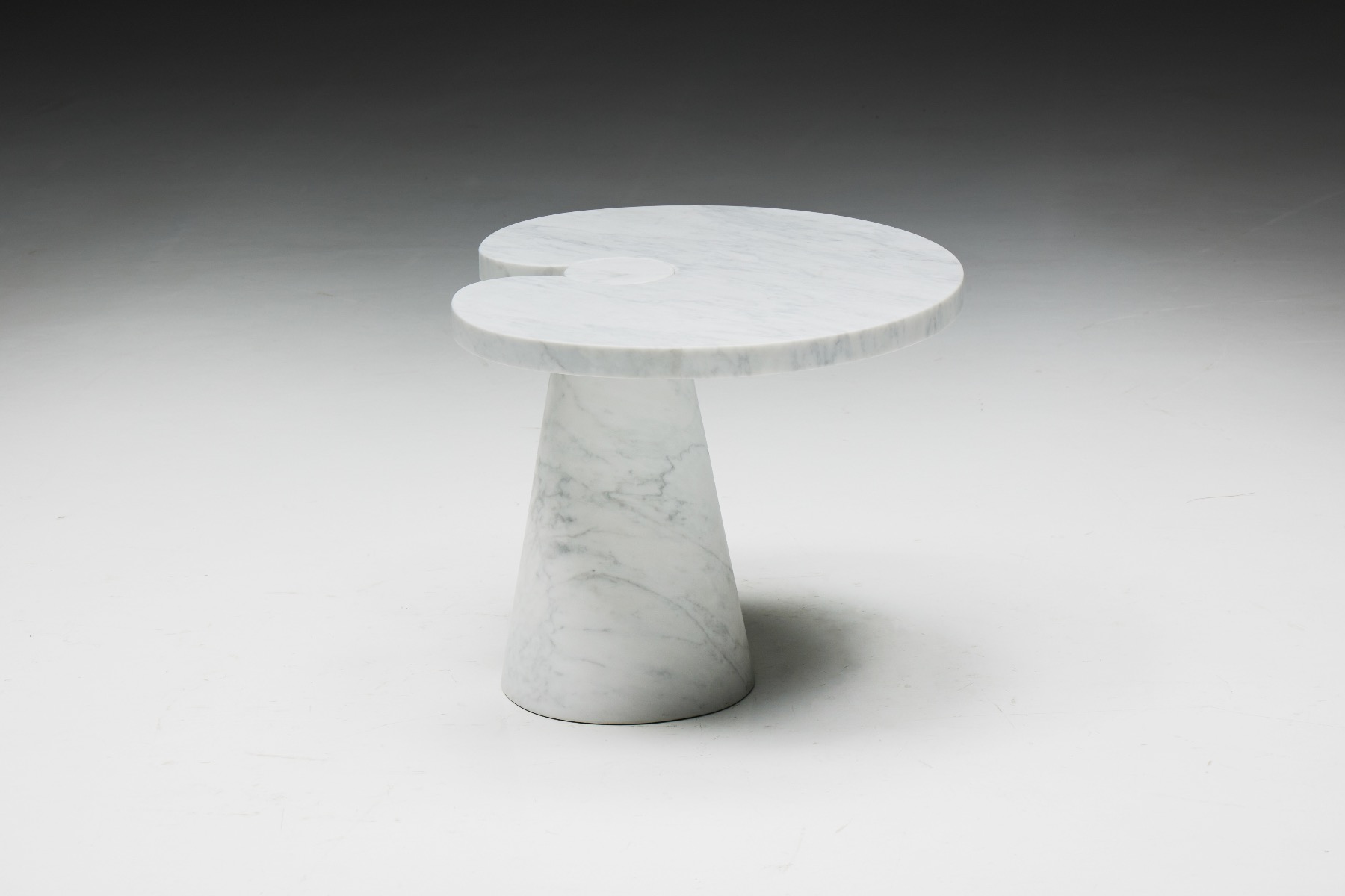 Carrara Marble Side Table by Angelo Mangiarotti for Skipper - 1970s