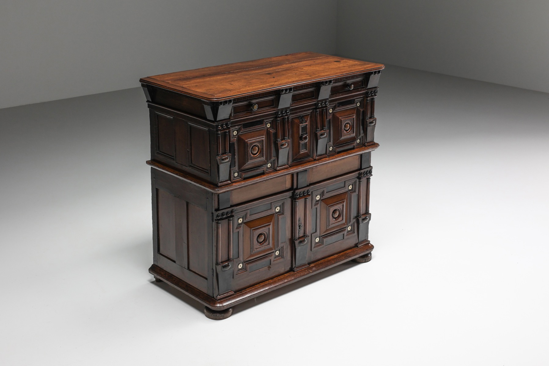 Dutch Antique Highboard - 17th Century