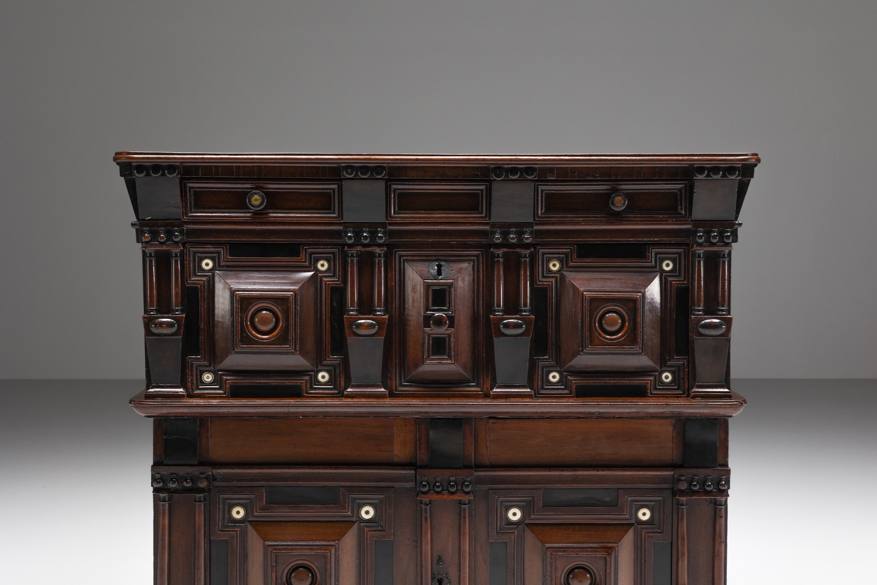 Dutch Antique Highboard - 17th Century