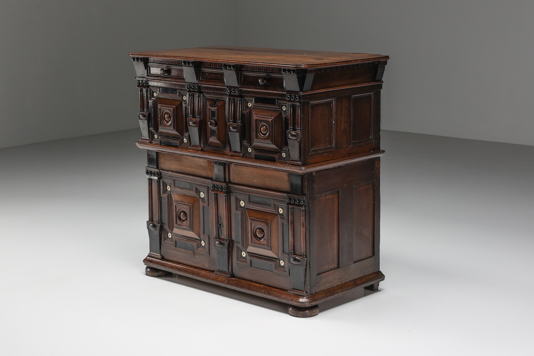 Dutch Antique Highboard - 17th Century