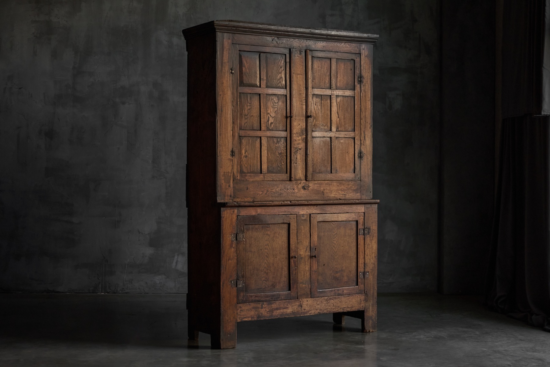  Antique Rustic Cabinet, France - 19th Century 