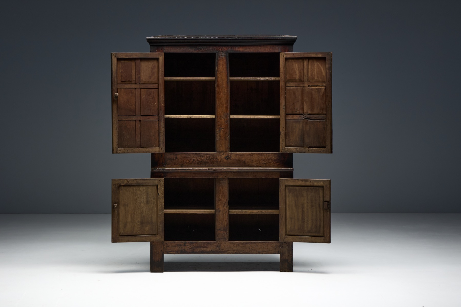  Antique Rustic Cabinet, France - 19th Century 