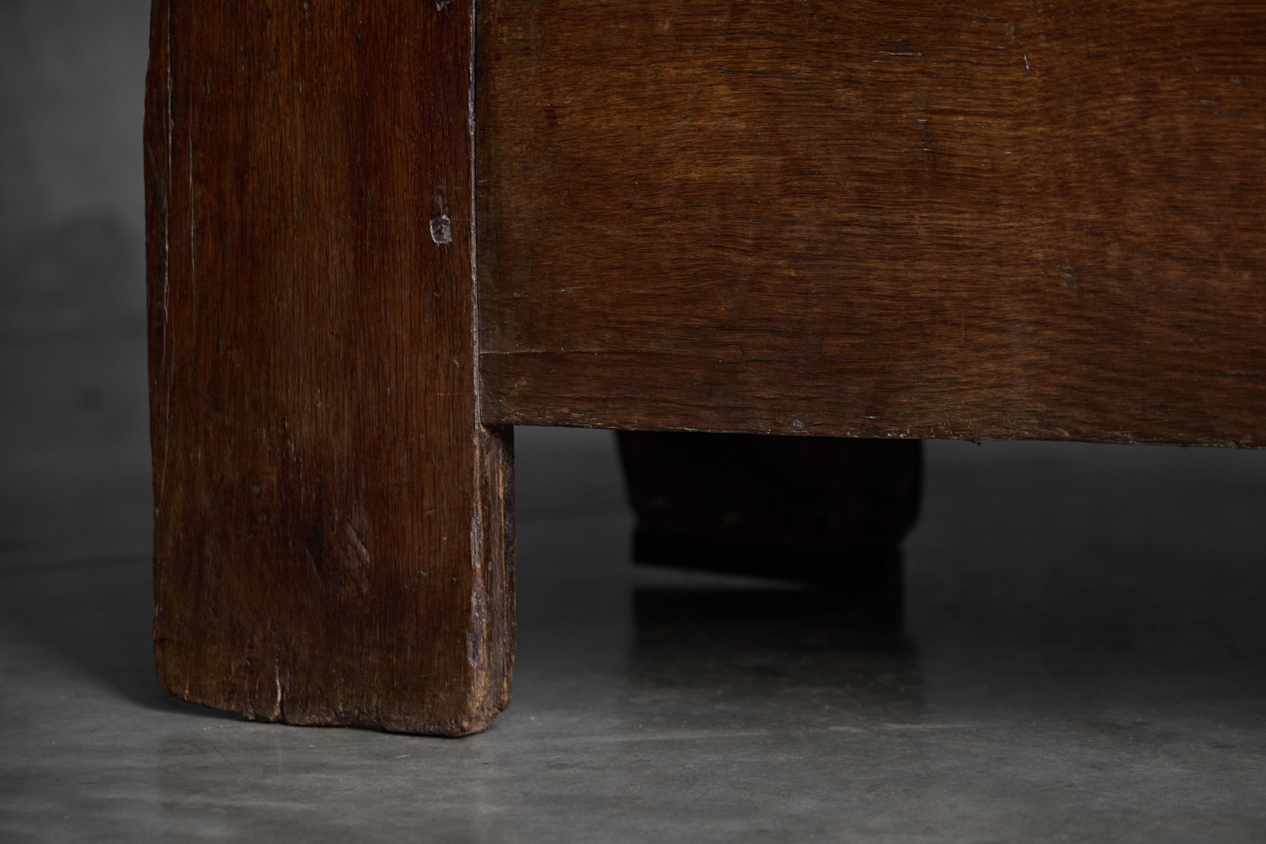 Antique Rustic Oak Coffer, England - Early 18th Century