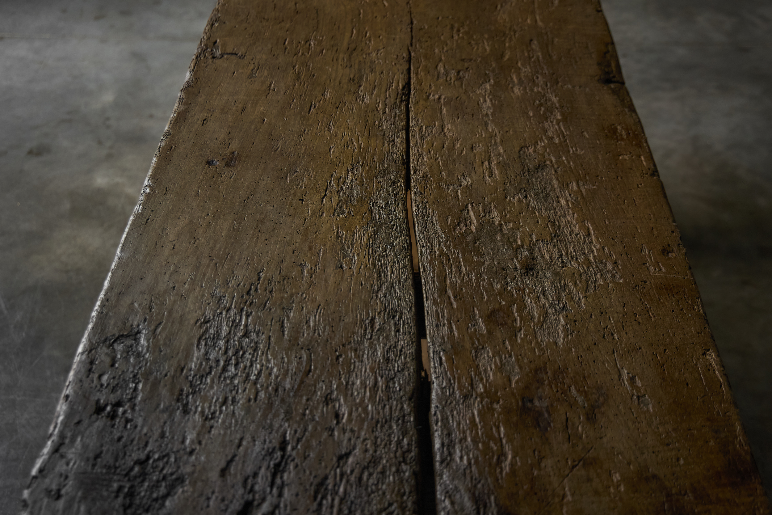 Antique Rustic Oak Trestle Table - 19th Century