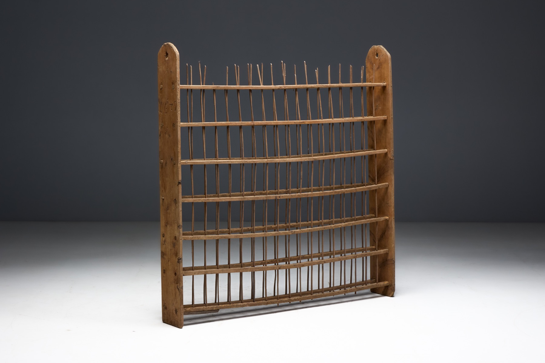 Antique Wooden Drying Rack, France - 19th Century