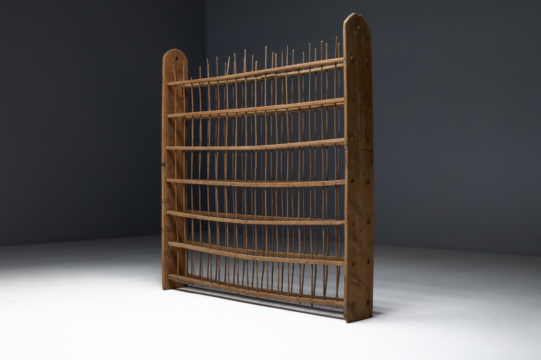 Antique Wooden Drying Rack, France - 19th Century