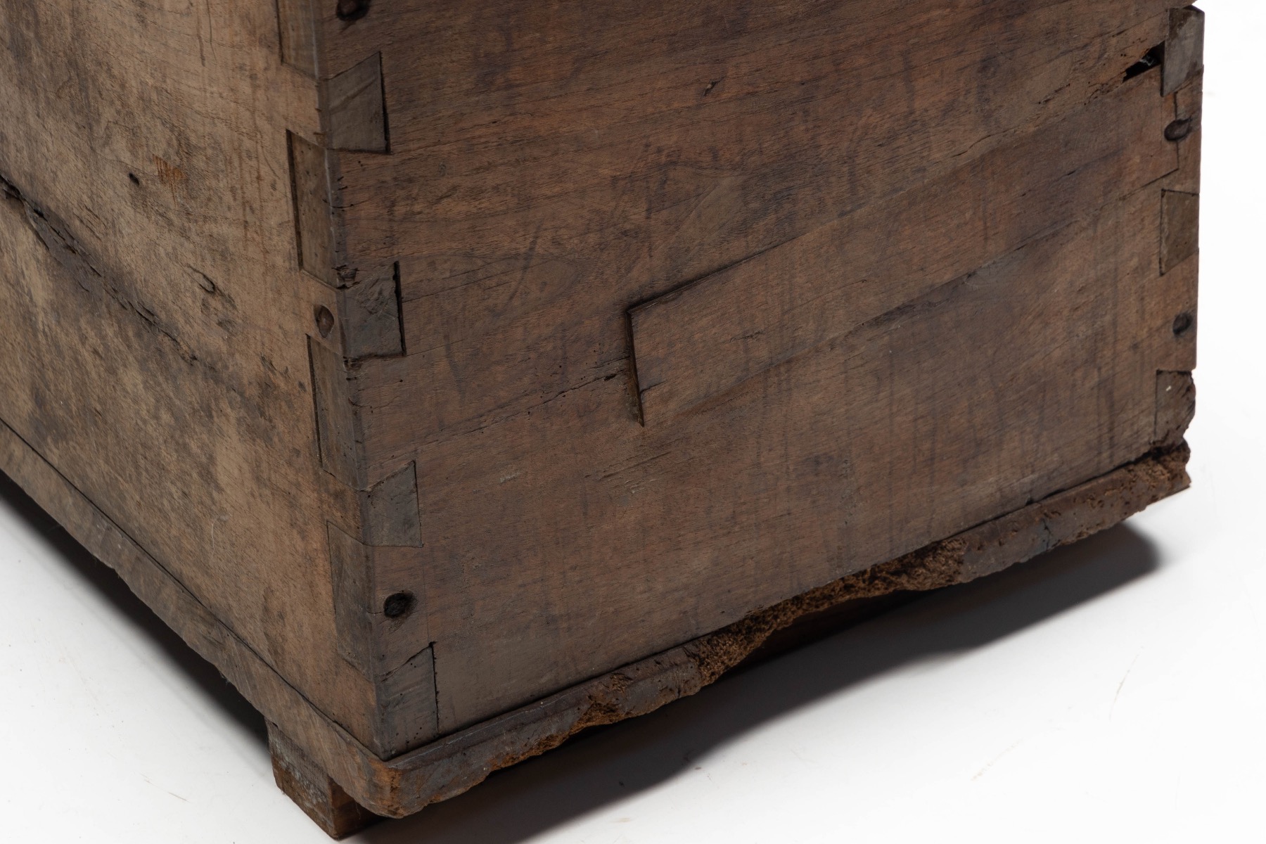 Antique Wooden Storage Chest, France - Late 18th Century