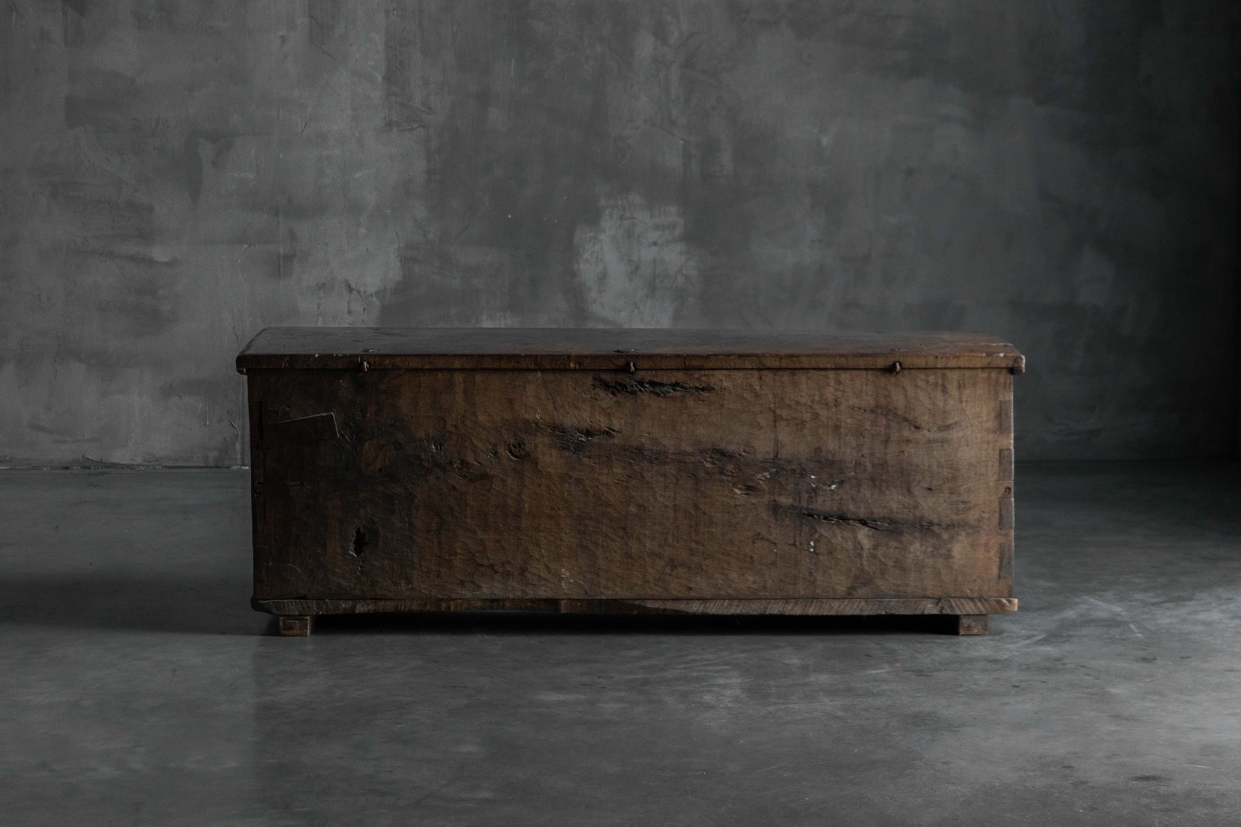 Antique Wooden Storage Chest, France - Late 18th Century