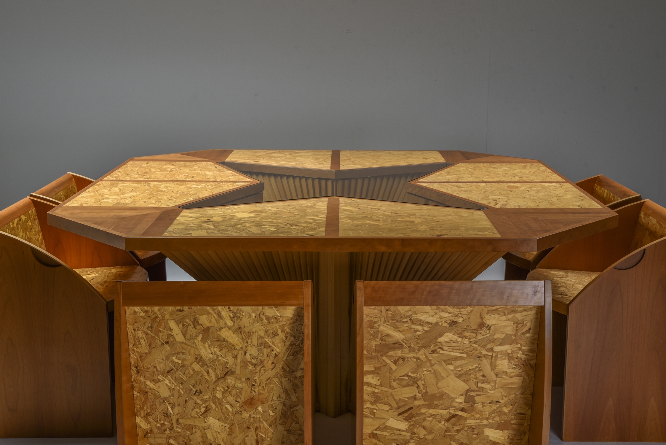 Architectural Minimalist Dining Set Modern Italy - 1950's