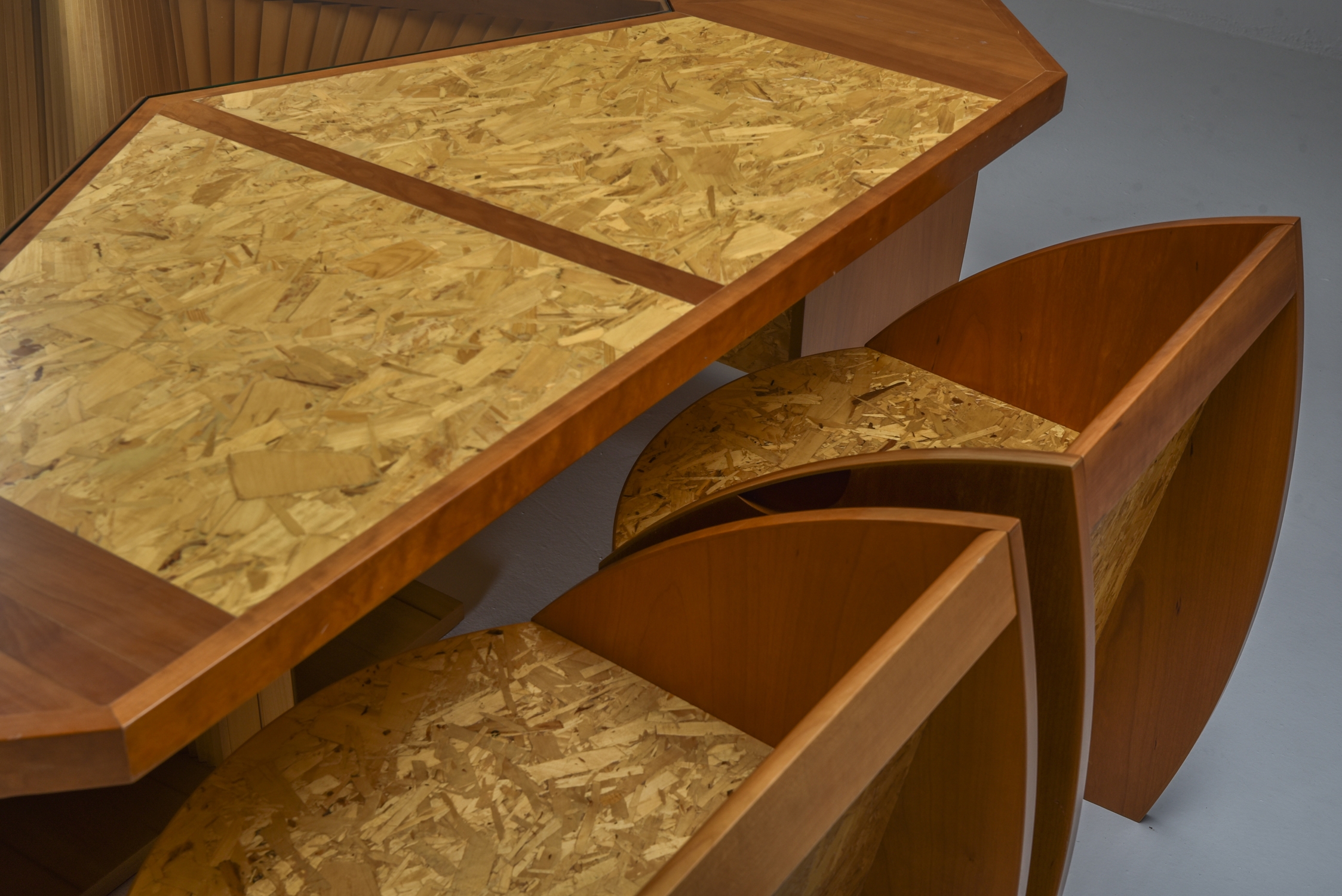 Architectural Minimalist Dining Set Modern Italy - 1950's