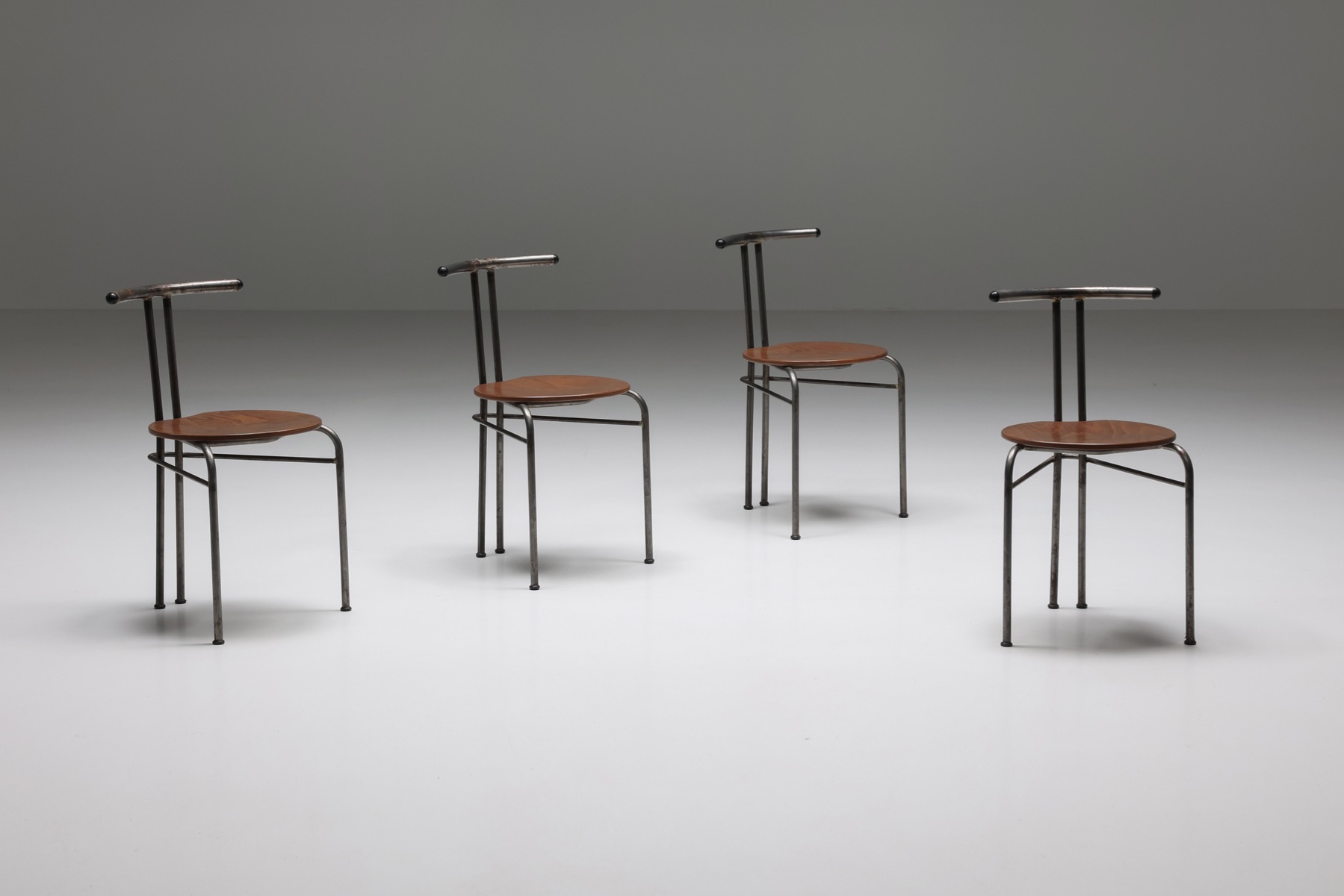 Industrial Dining Chairs Set- 1960's