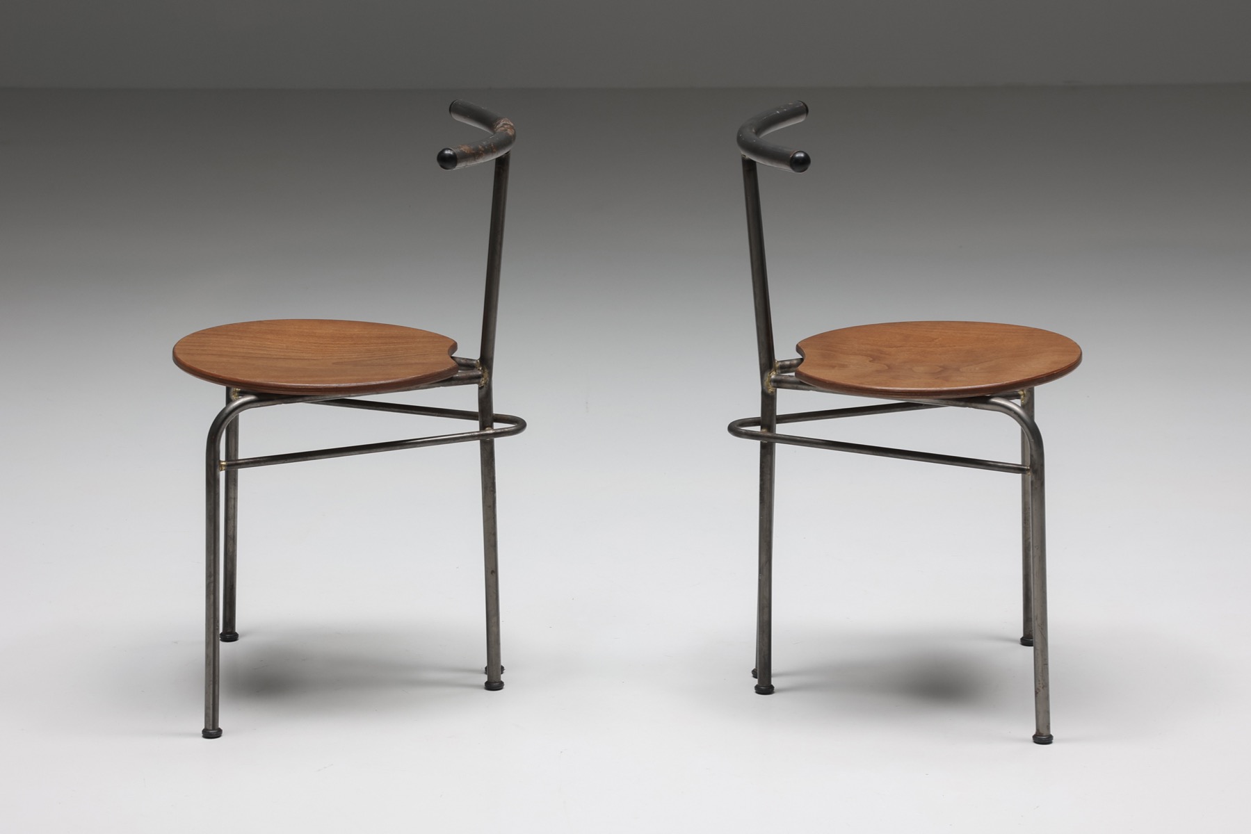 Industrial Dining Chairs Set- 1960's
