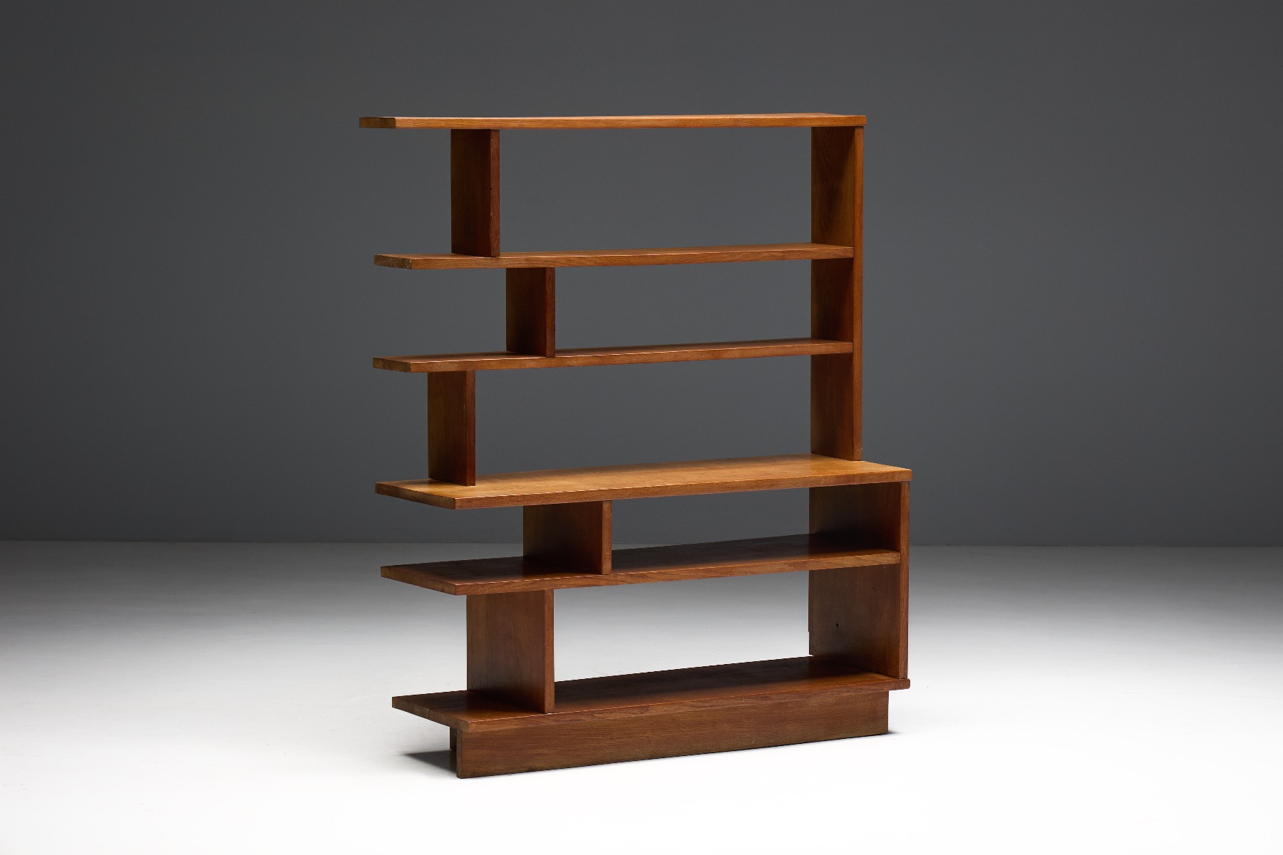 Architectural Mid-Century Bookcase - 1950s
