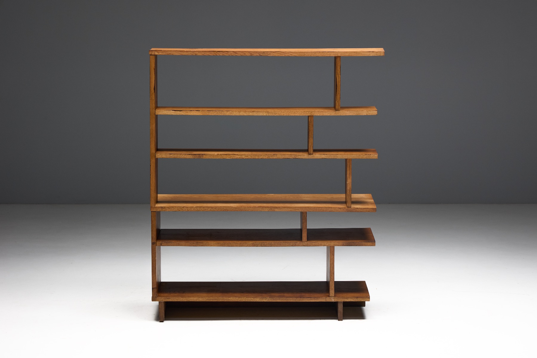 Architectural Mid-Century Bookcase - 1950s