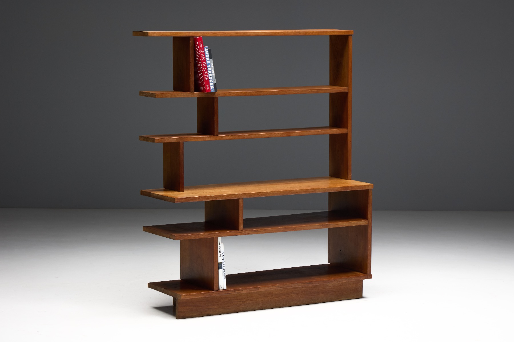 Architectural Mid-Century Bookcase - 1950s